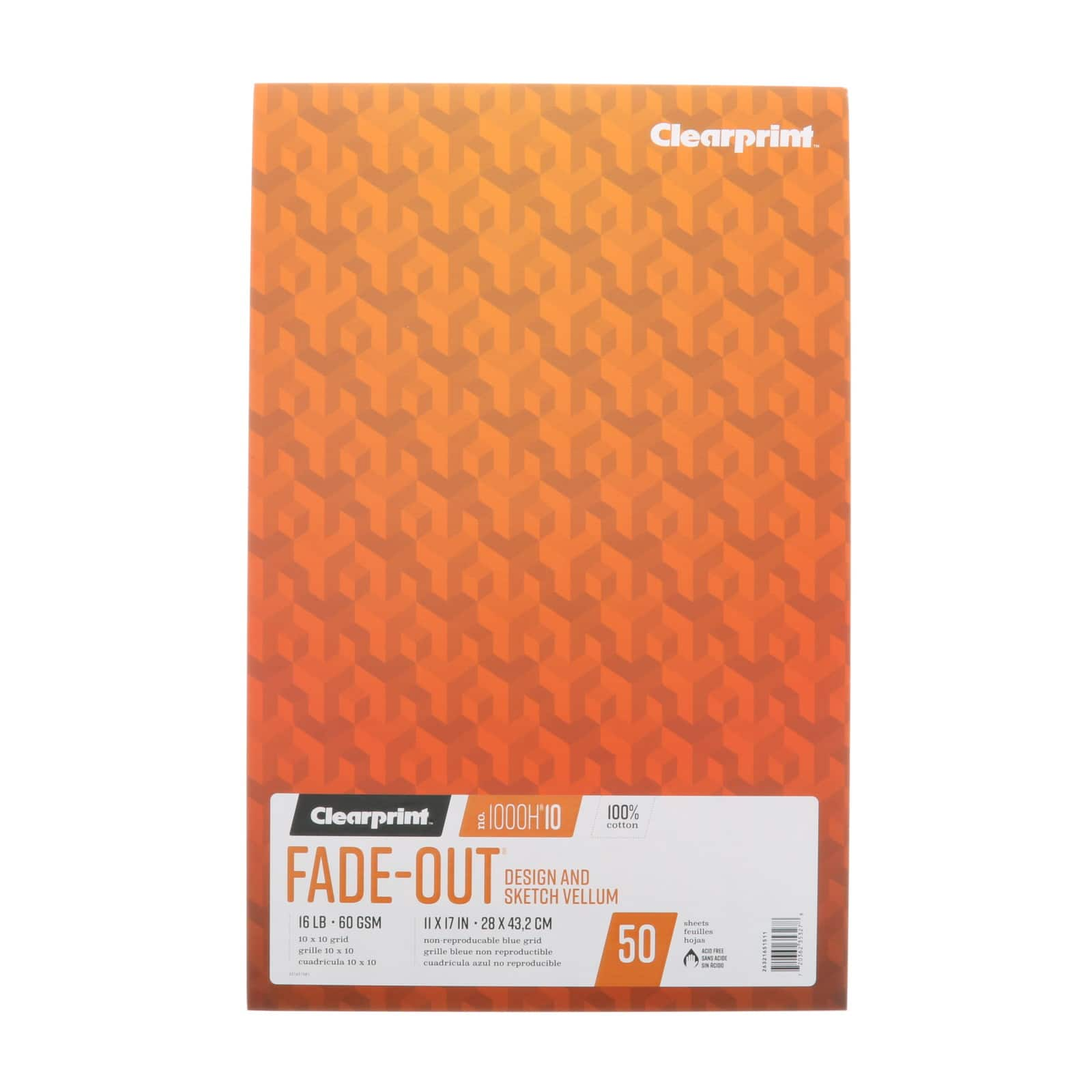 Clearprint&#x2122; Design Vellum Pad, 10 x 10 Grid