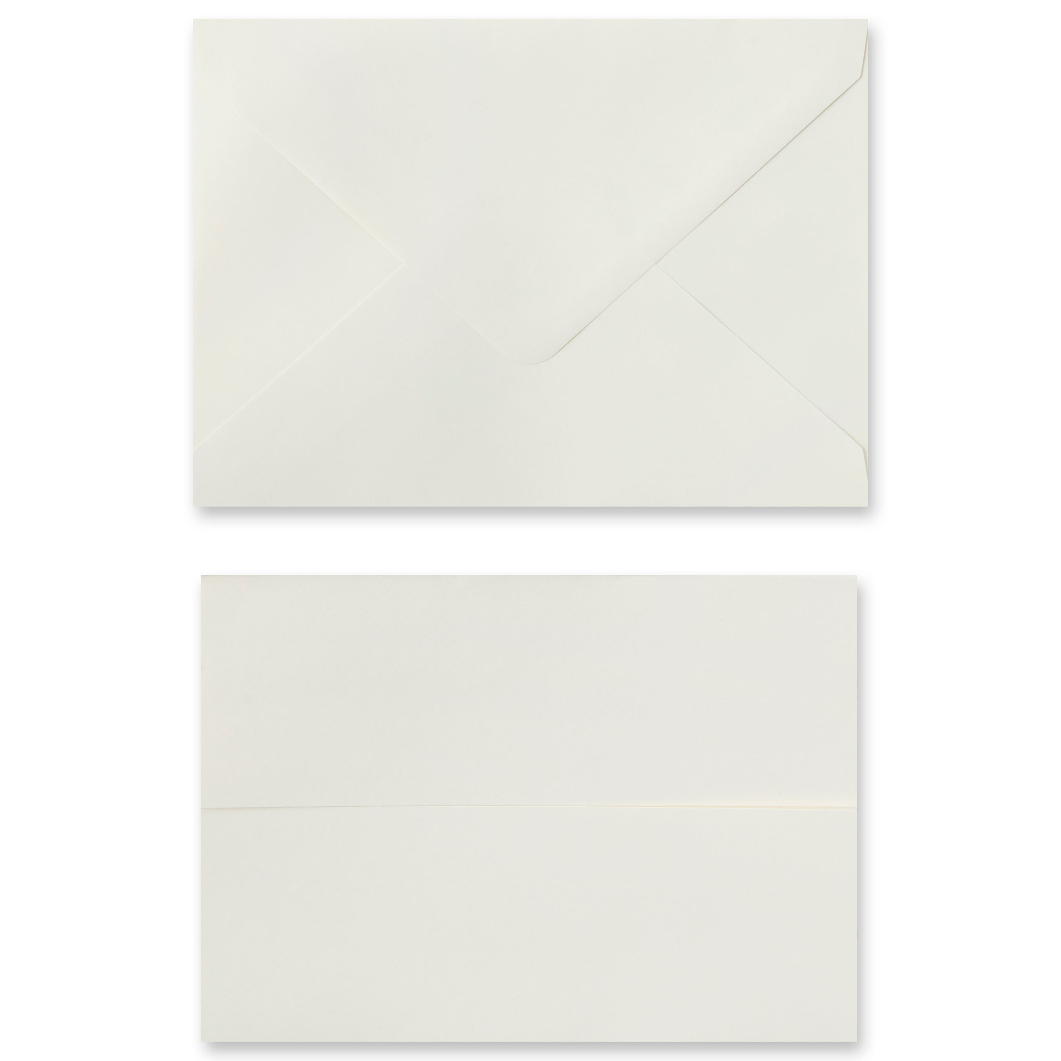 12 Packs: 10 ct. (120 total) 5" x 7" Ivory Gatefold Cards & Envelopes by Recollections™