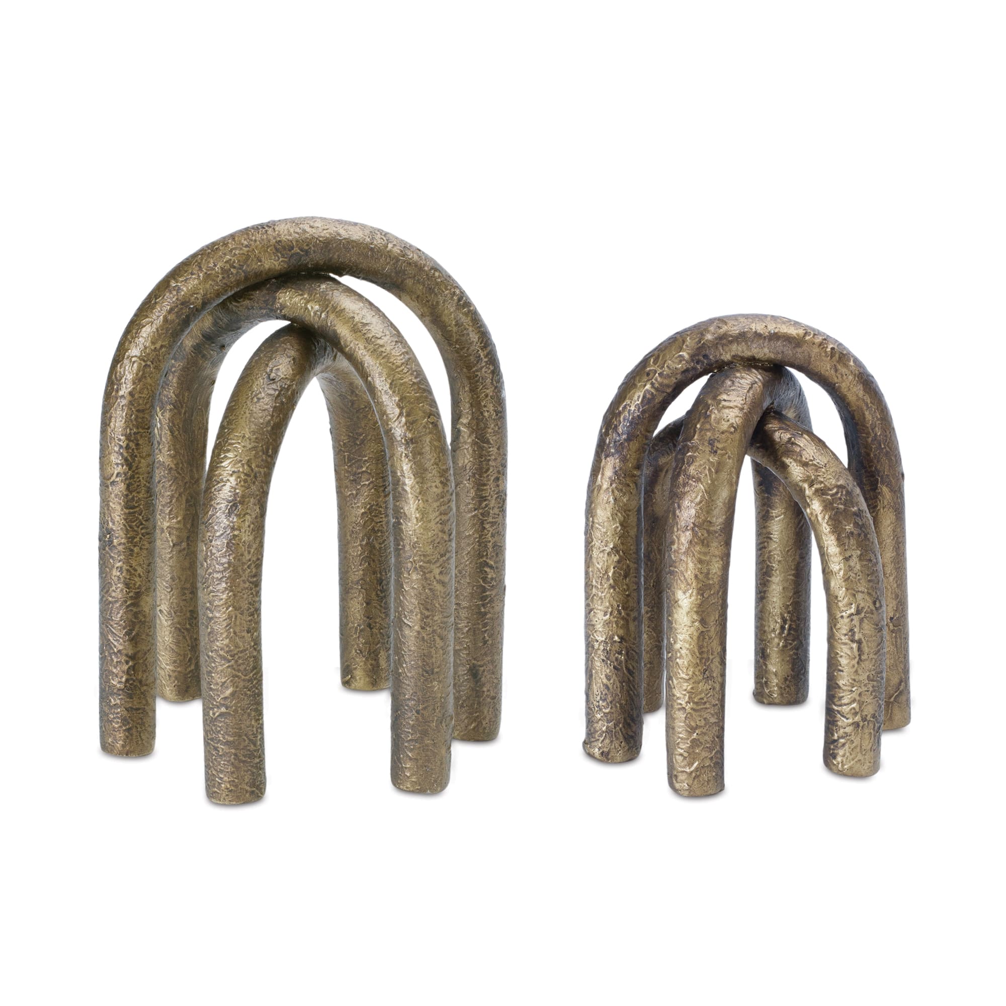 Modern Metal Arches Sculptures Set