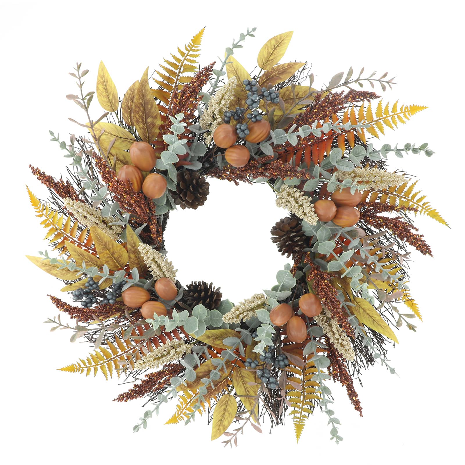 22&#x22; Natural Foliage &#x26; Eucalyptus Mix Wreath by Ashland&#xAE;