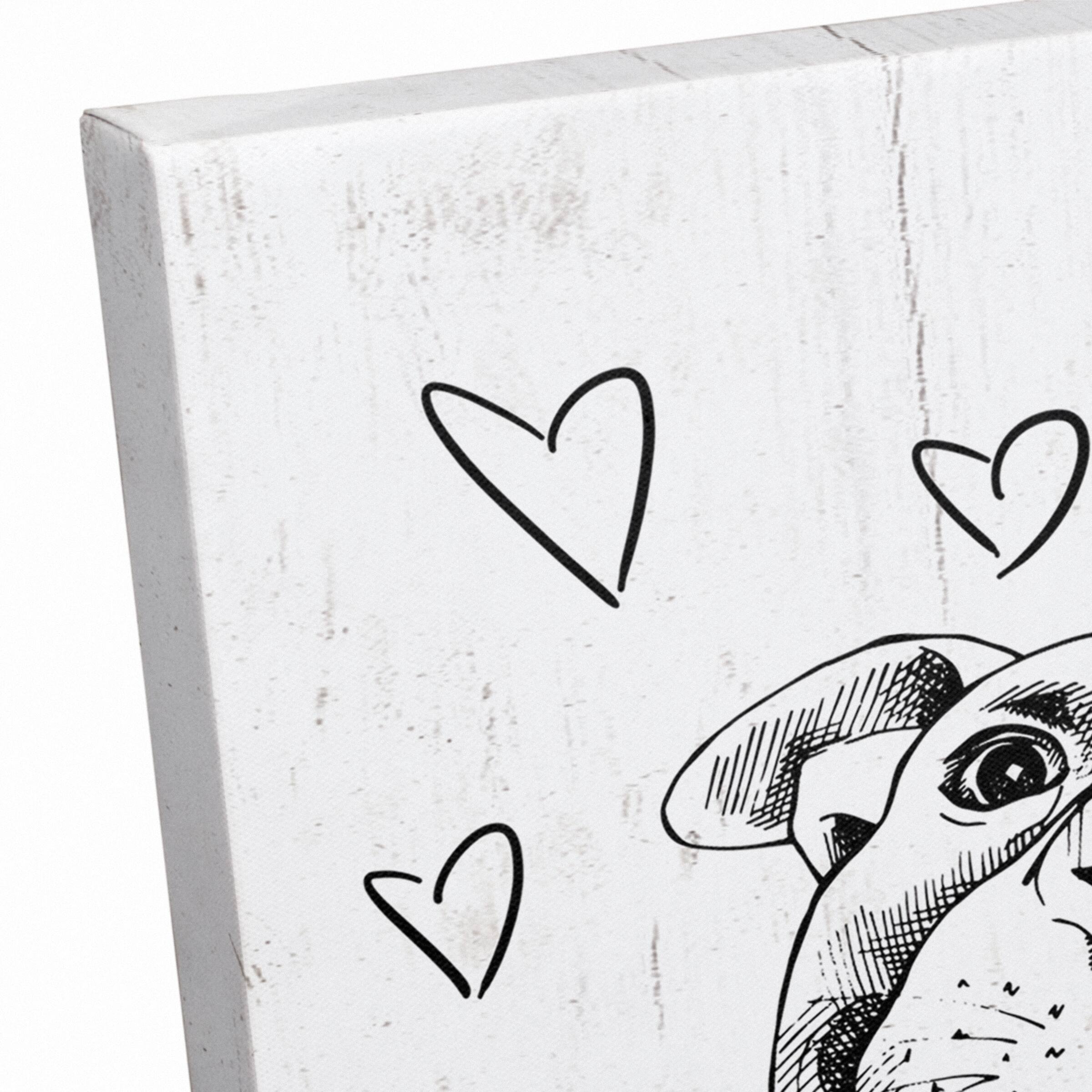 I Love You Pup Canvas Wall Art