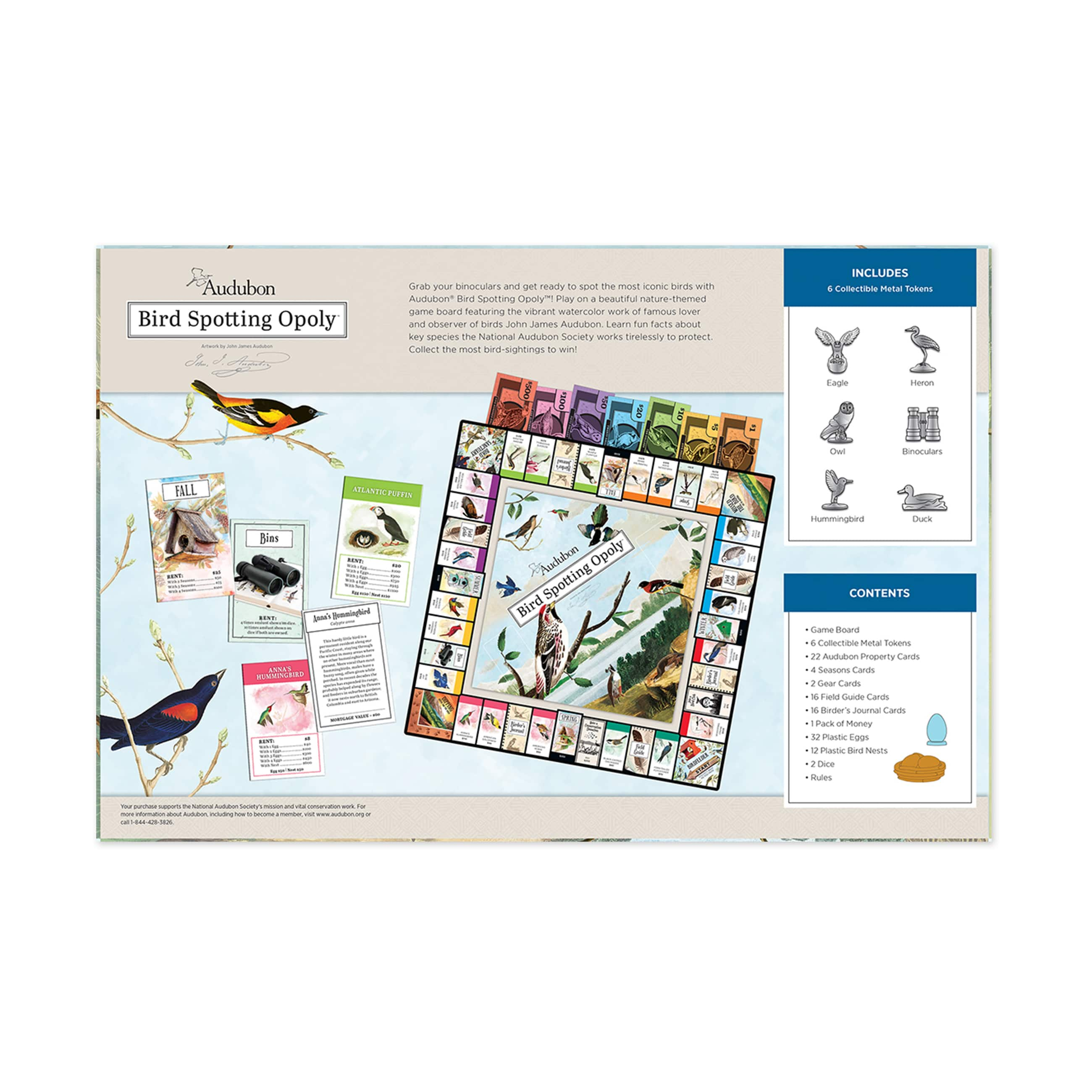 Audubon&#xAE; Bird Spotting Opoly&#x2122; Collector&#x27;s Edition Set