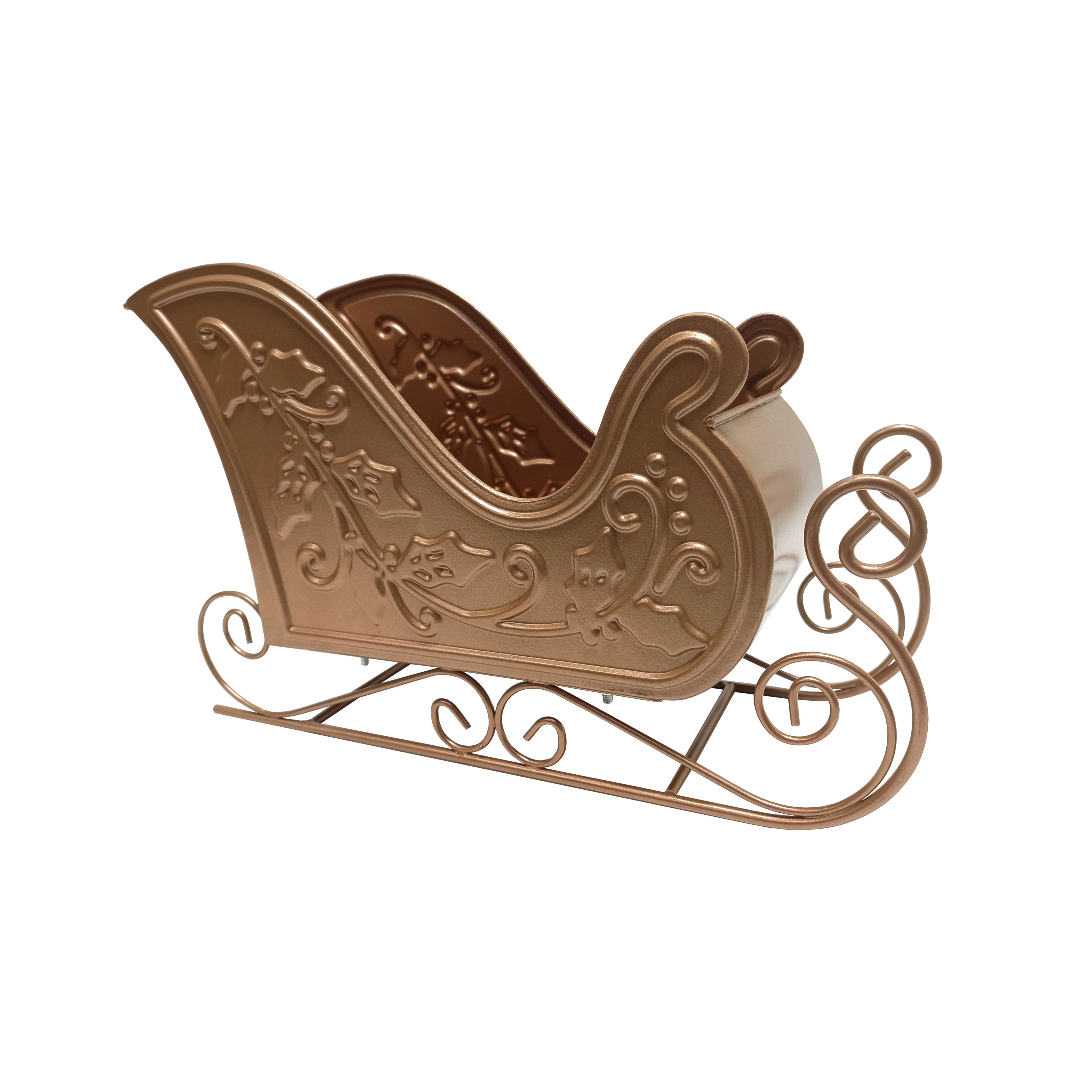 12.25" Gingerbread Metal Sled by Ashland®