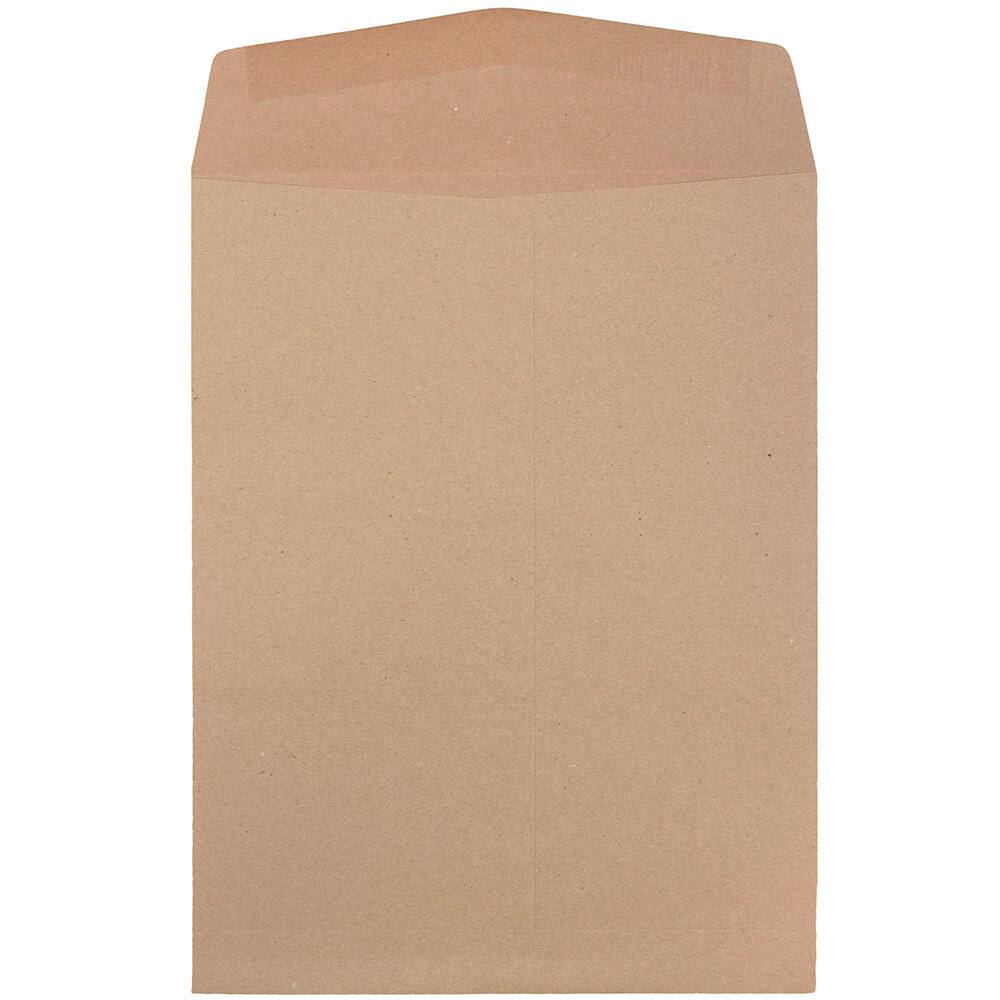 JAM Paper 9" x 12" Brown Kraft Open End Catalog Premium Envelopes