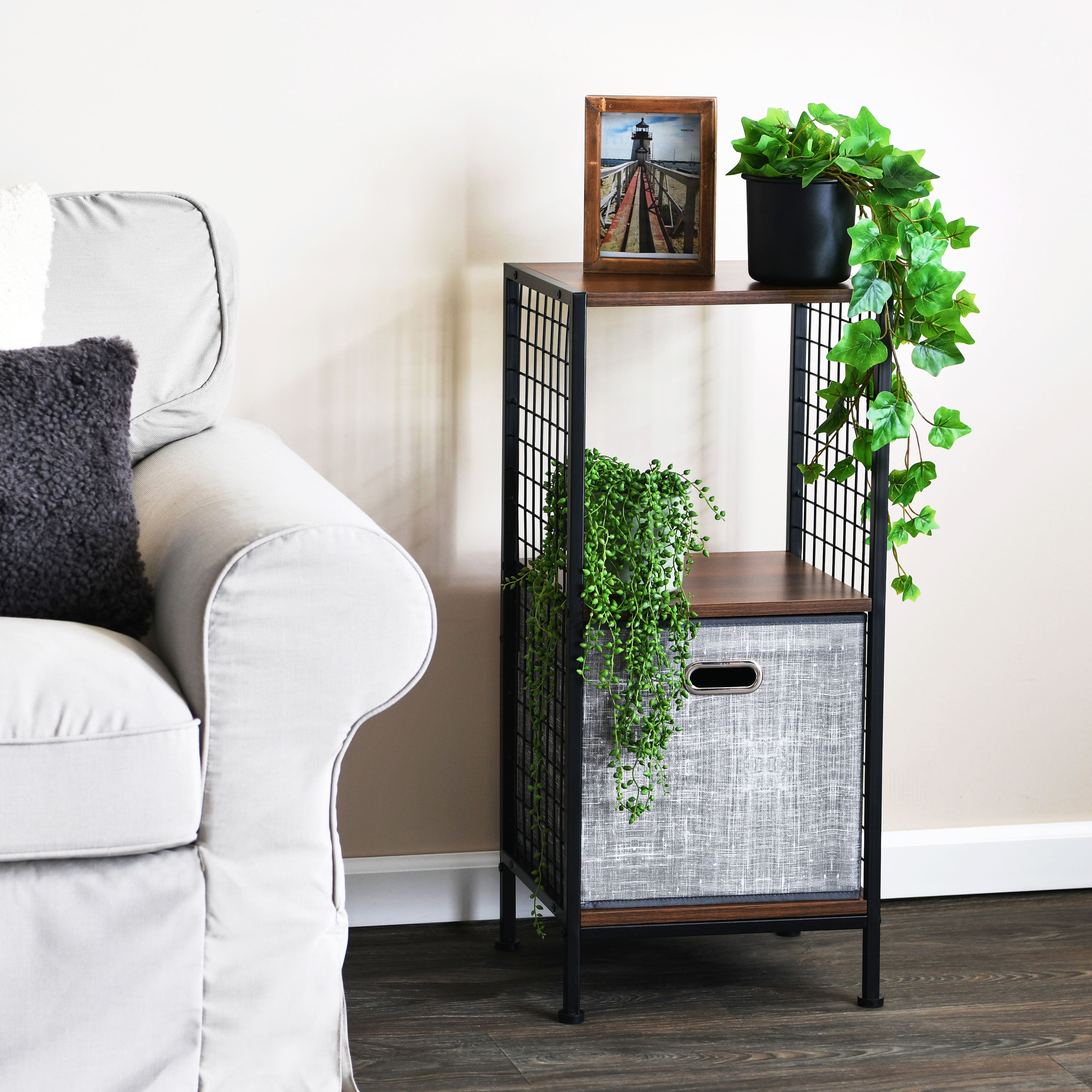 Household Essentials 28&#x22; Trellis 2 Compartment Storage Bookshelf