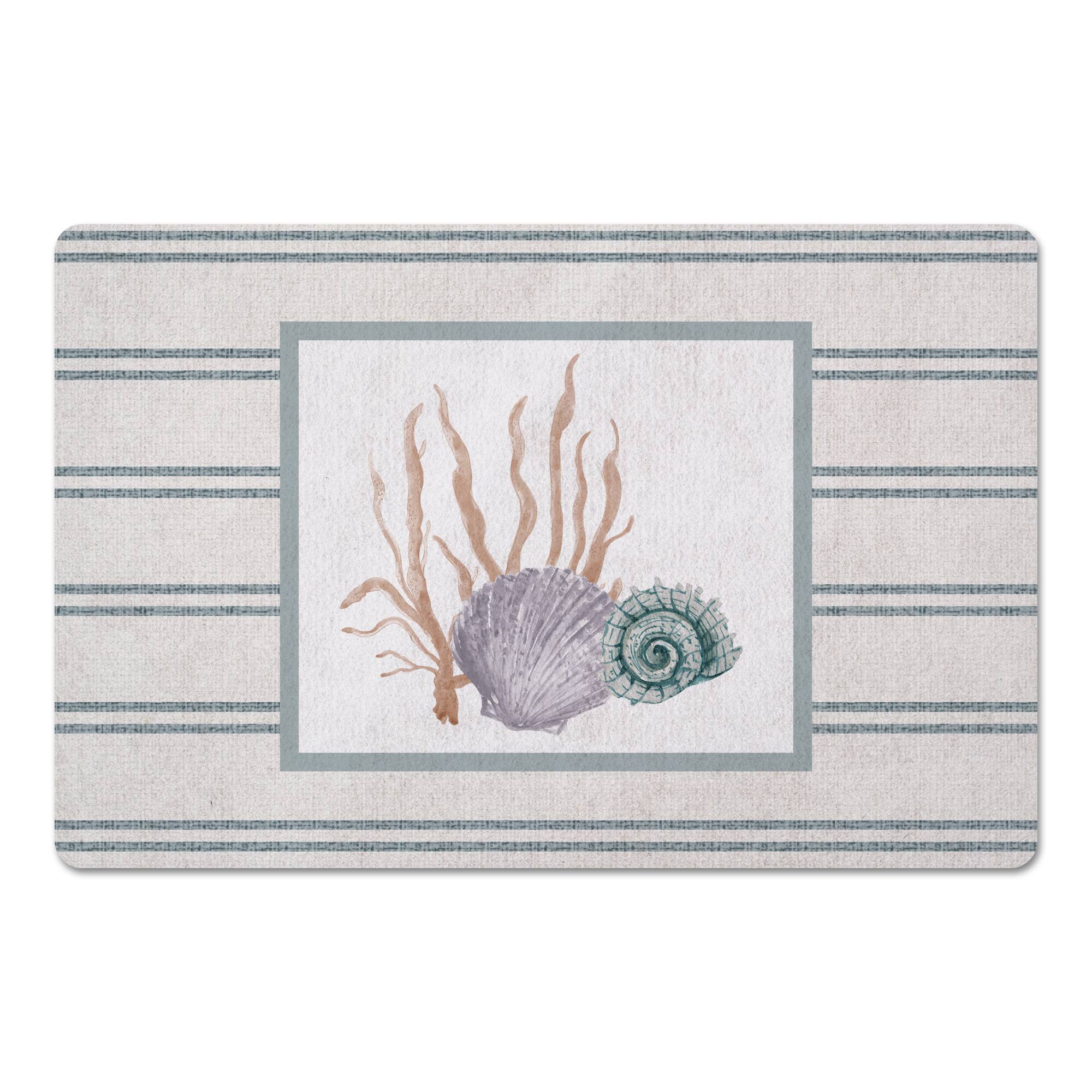 Scallop and Snail Shell 18" x 27" Floor Mat