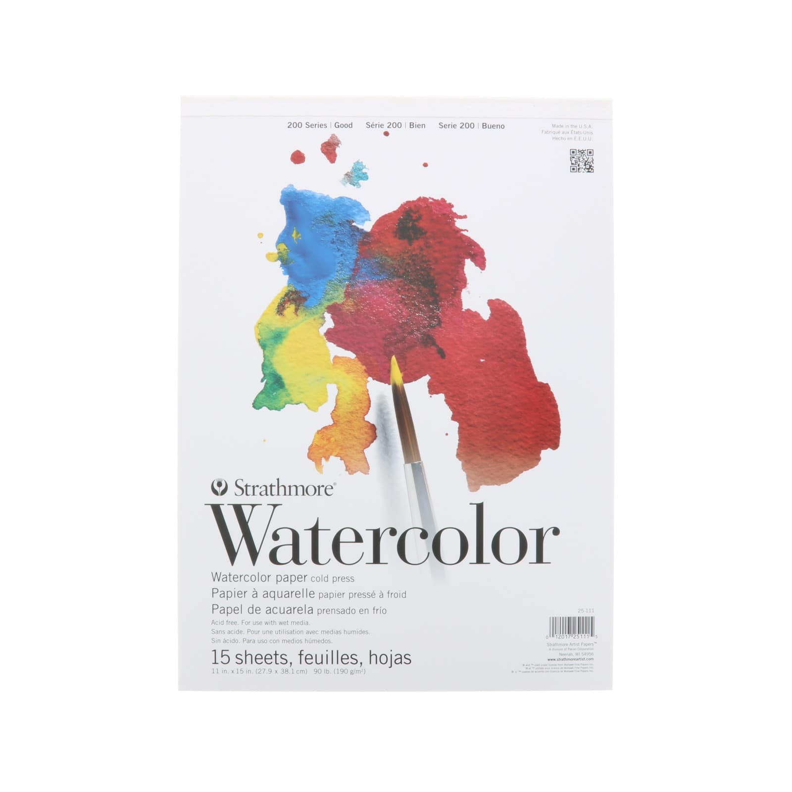 Strathmore® 200 Series Cold-Pressed Watercolor Paper Pad | Michaels