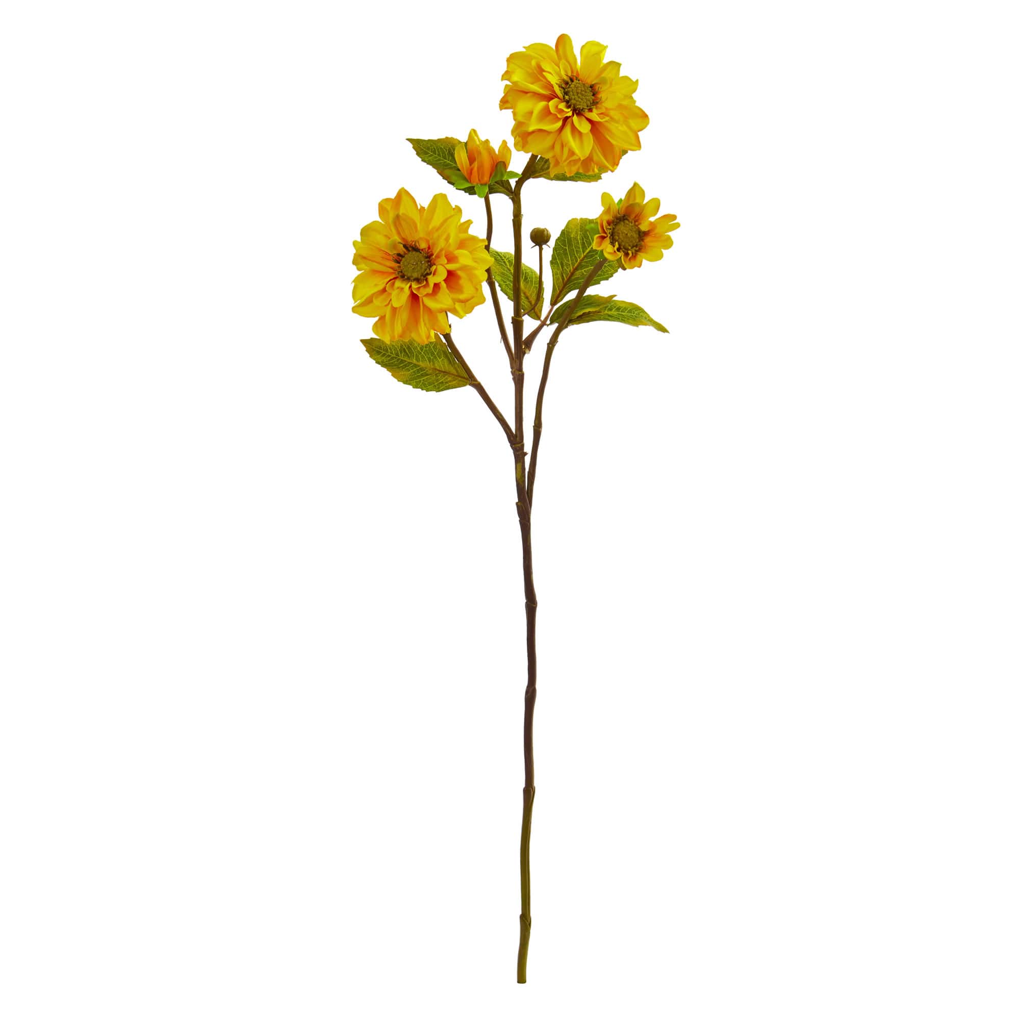30" Yellow Zinnia Stem, 6ct.