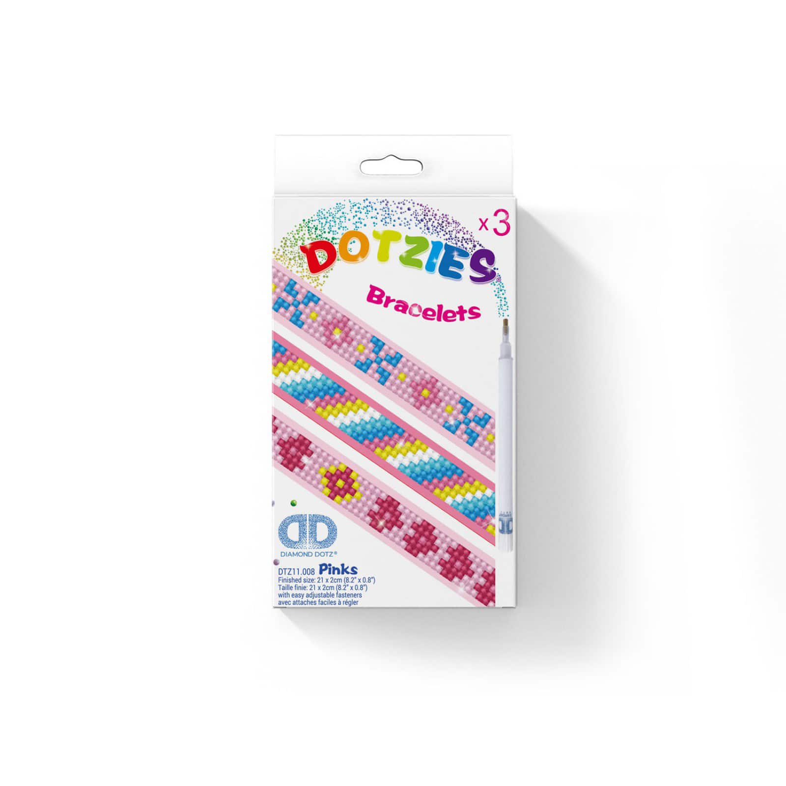 Diamond Dotz&#xAE; Dottiez&#xAE; Pinks Bracelets Diamond Painting Artwork Kit