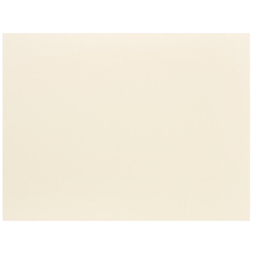 JAM Paper 4.25" x 5.5" Ivory Blank Flat Note Cards