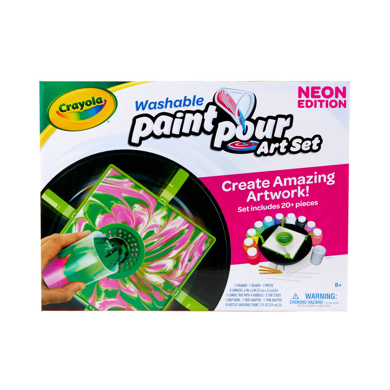 Crayola&#xAE; Neon Washable Paint Pour Art Set
