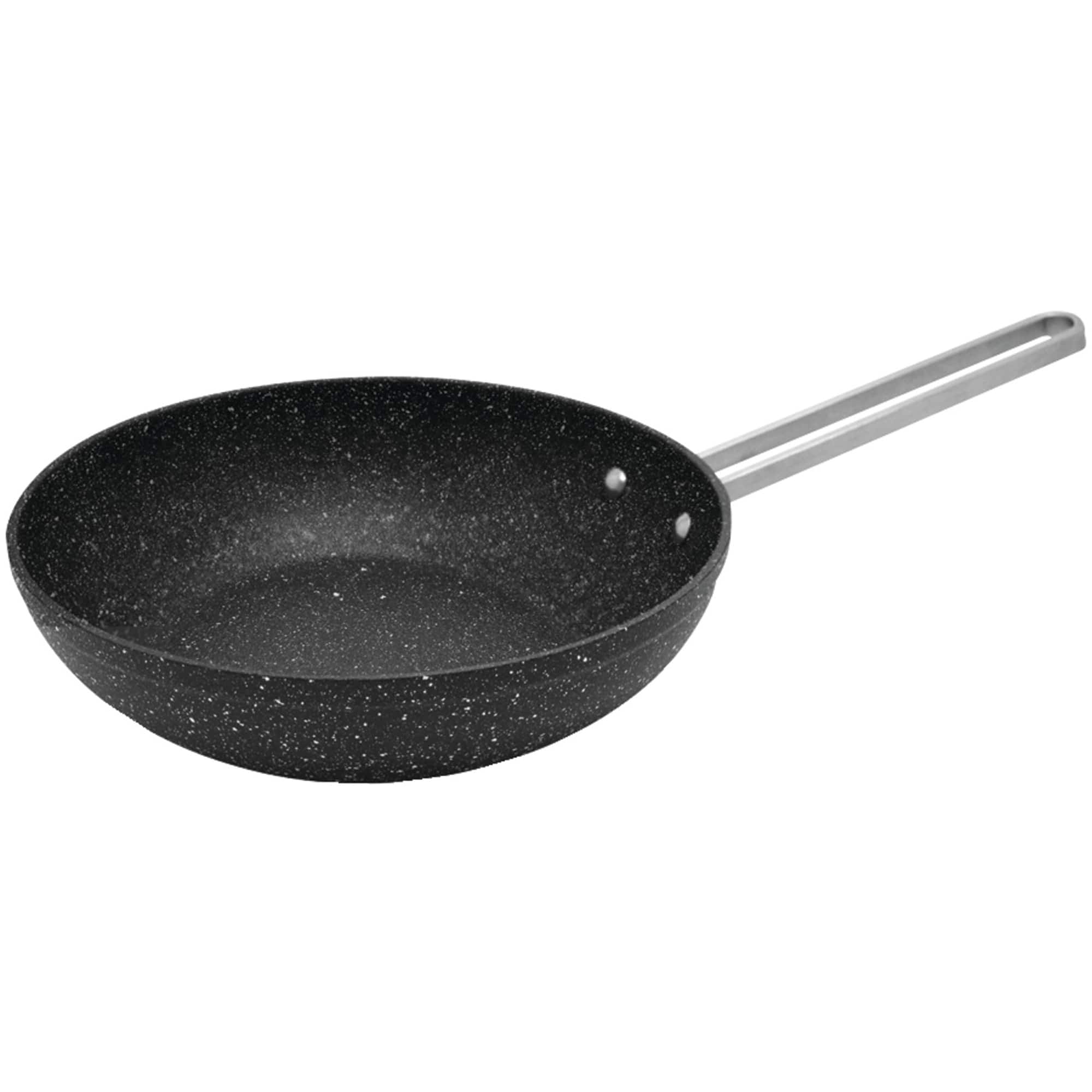 THE ROCK by Starfrit 7.08&#x22; Personal Wok Pan With Stainless Steel Wire Handle