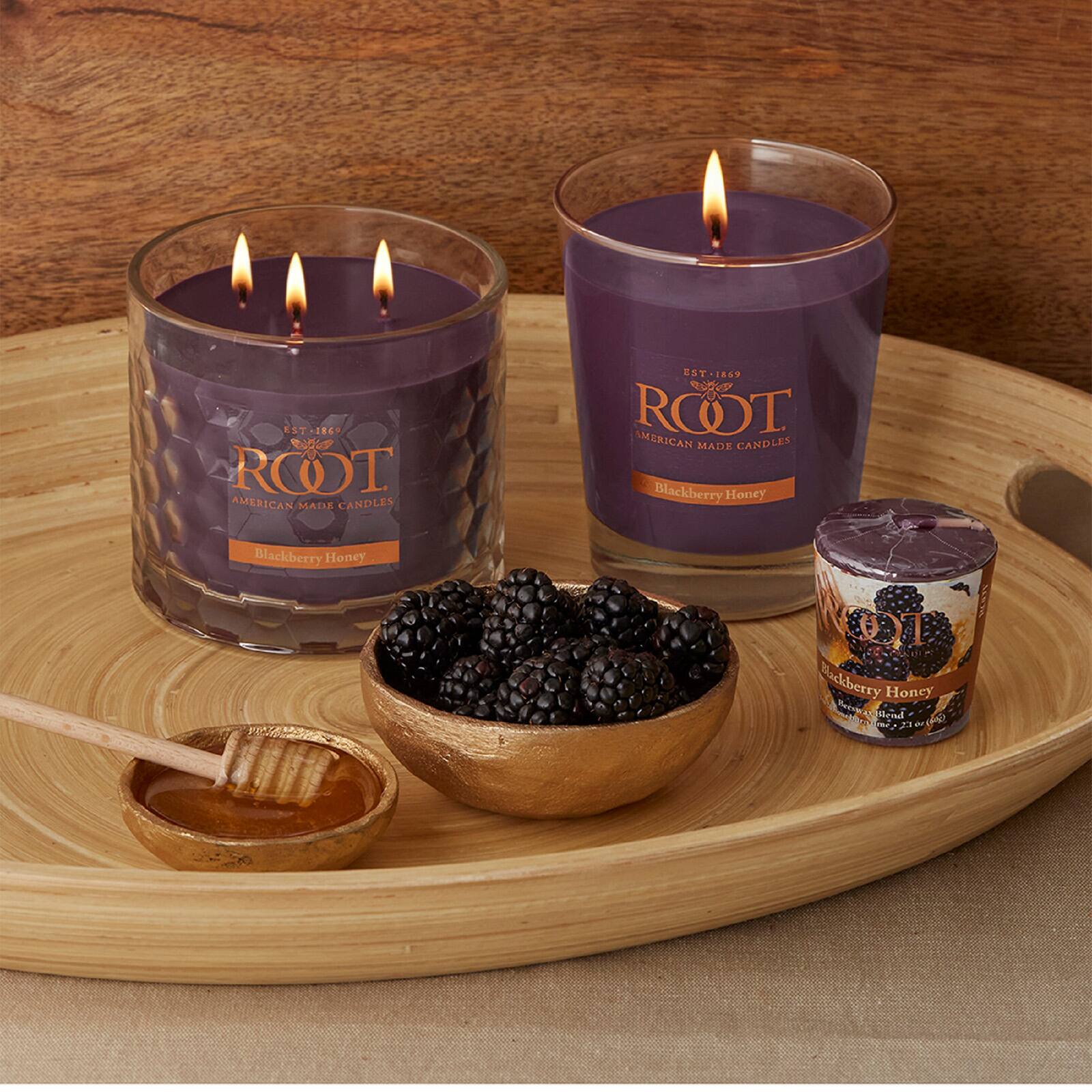 Root Candles 10.5oz. Large Scented Honeycomb Veriglass Jar Candle