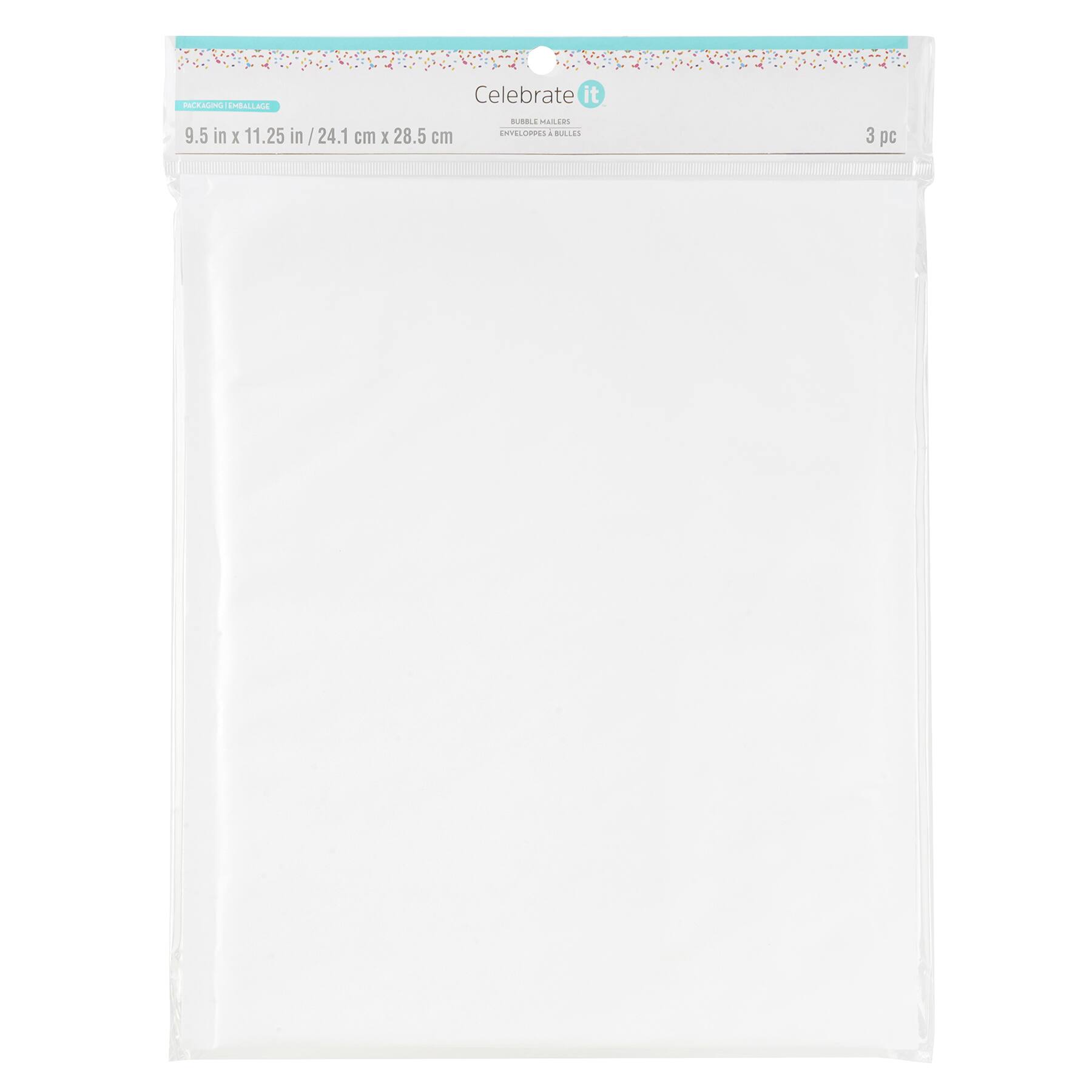 9.5" x 11.25" Bubble Mailers by Celebrate It™, 3ct.