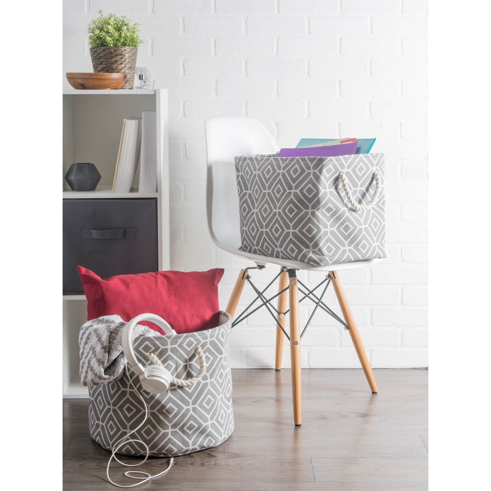 DII® Large Stained Glass Print Rectangular Bin