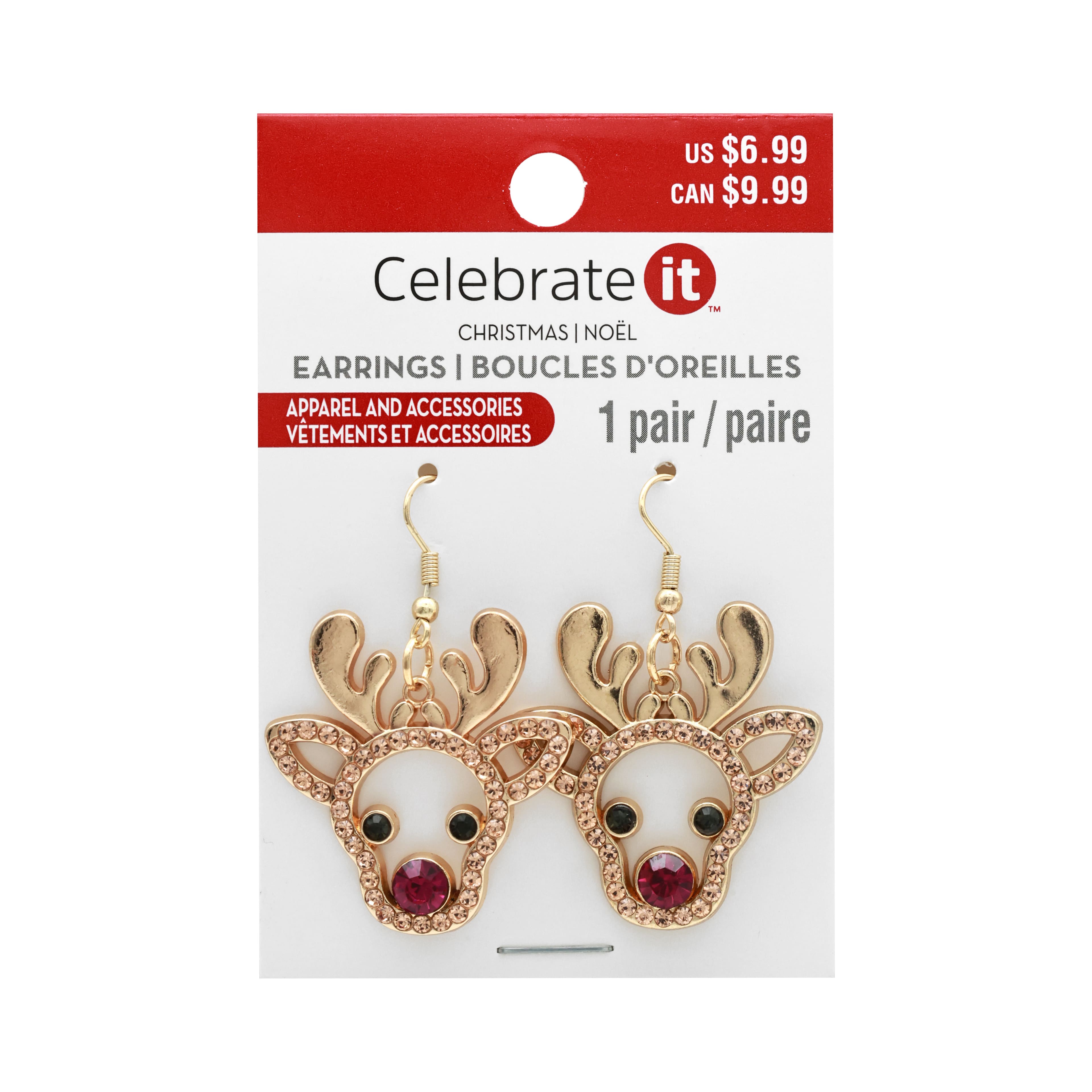 Reindeer Earrings by Celebrate It&#x2122;