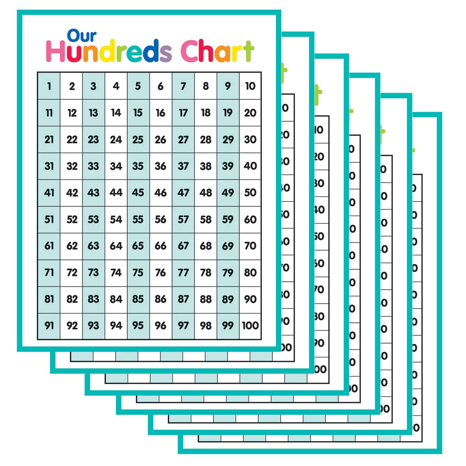 Count By 4 Chart