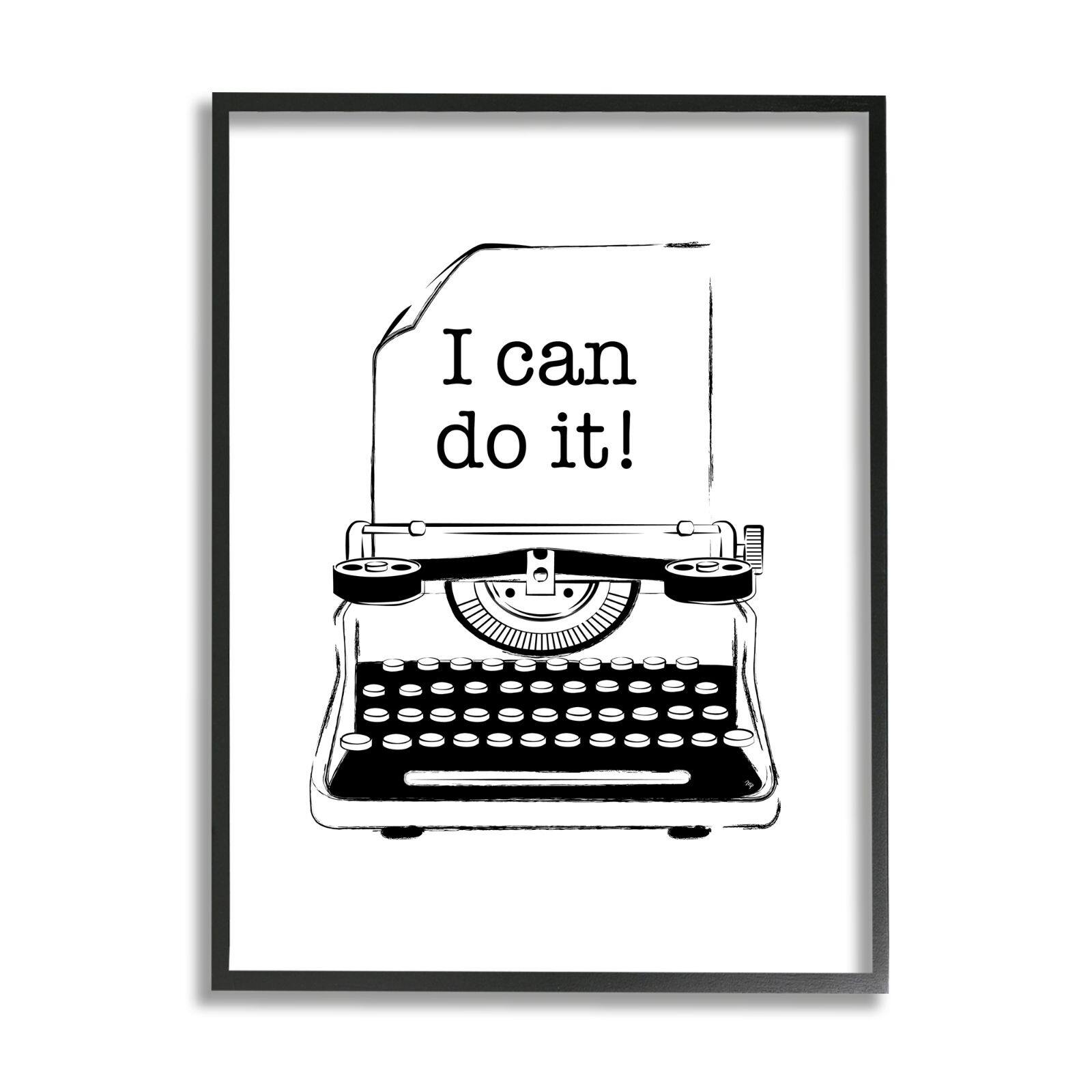 Typewriter Do Something Today NEW Classroom Motivational Poster 