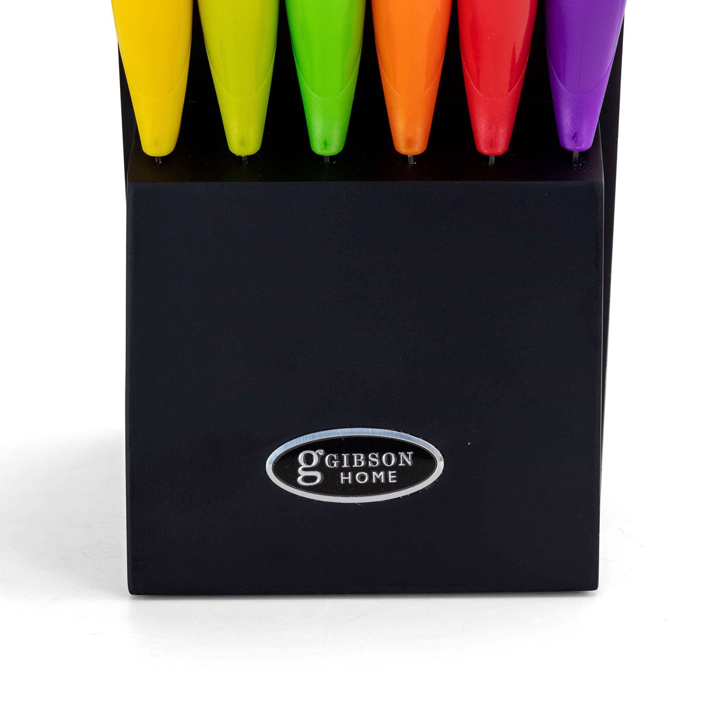 Gibson Home Color Vibes 14-Piece Cutlery Knife Set