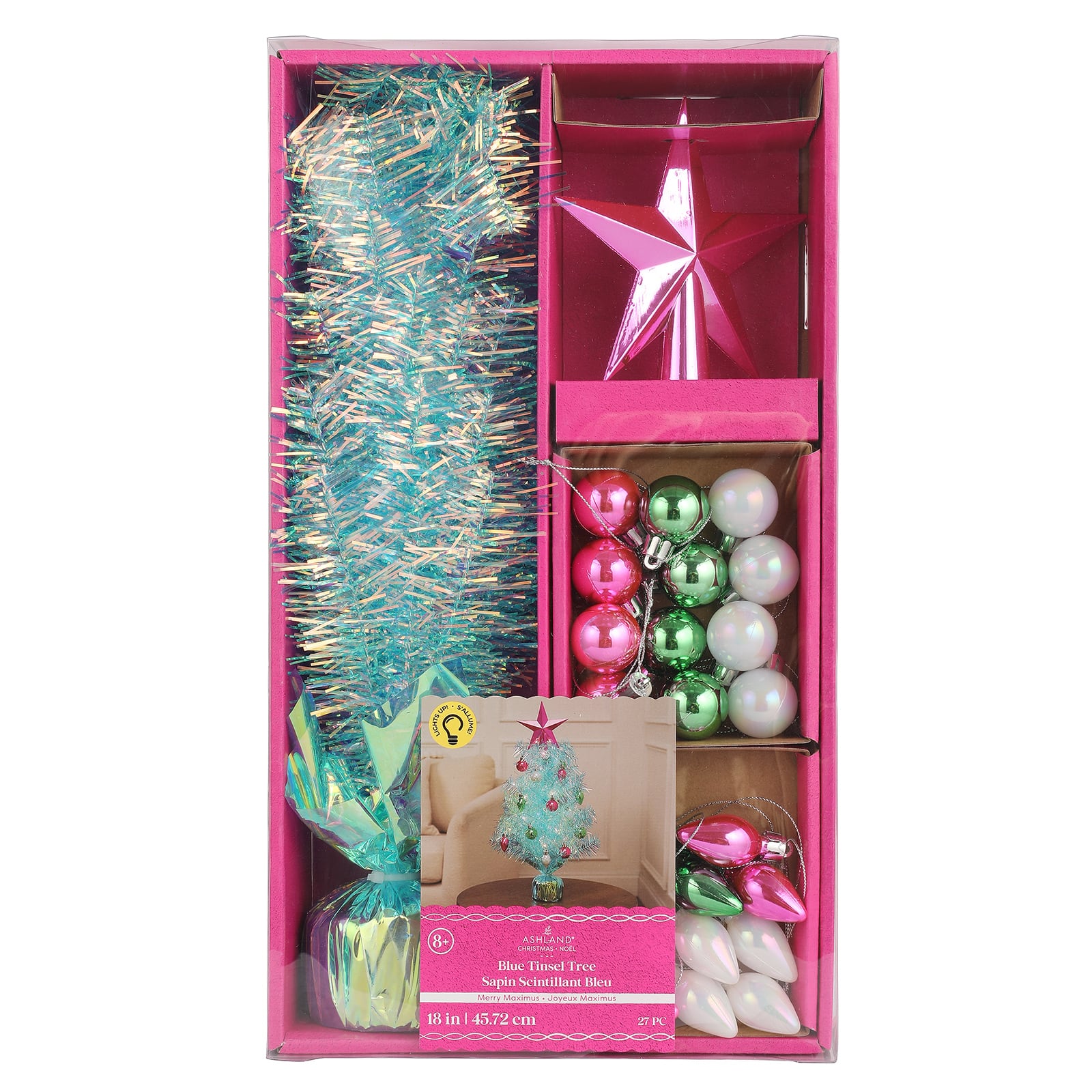 18" Tinsel Tree Kit by Ashland