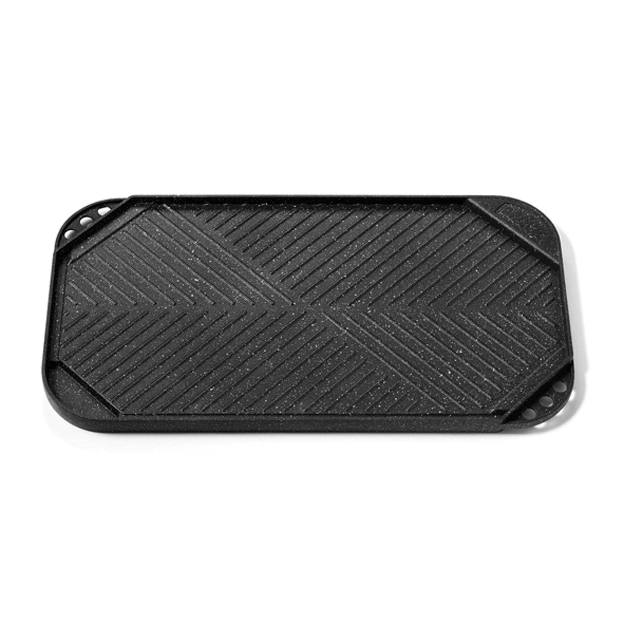 THE ROCK by Starfrit 10.6&#x22; x 19.5&#x22; Reversible Grill Griddle