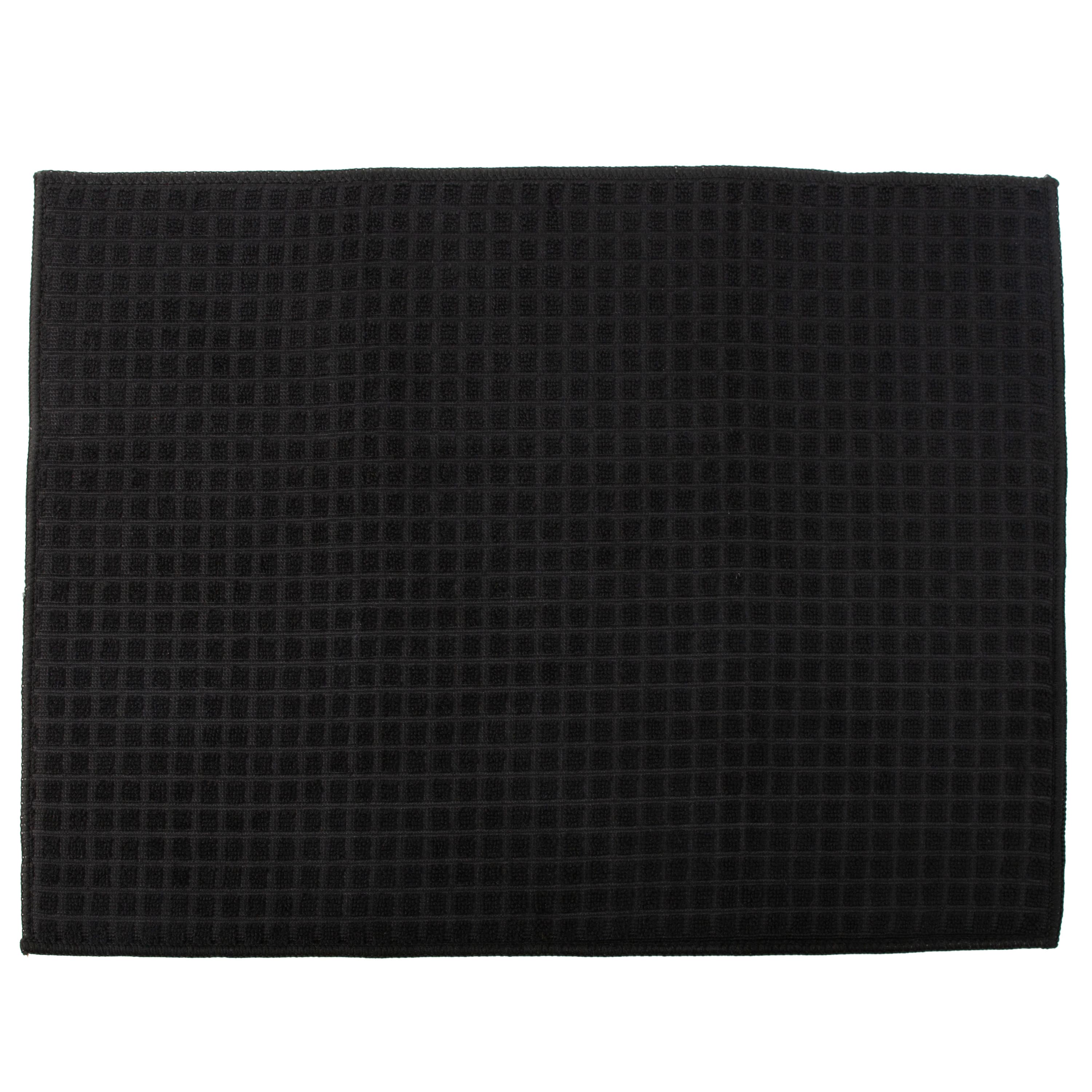 Black Microfiber Dish Drying Mat
