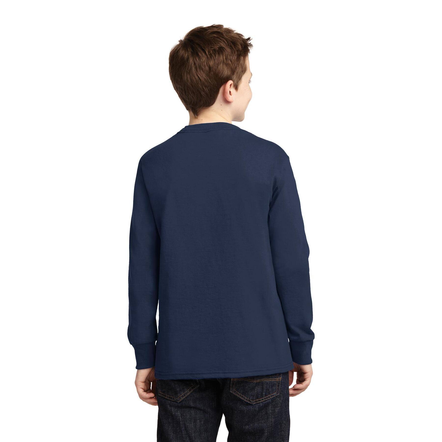 Port & Company® Youth Long Sleeve Core Cotton T-Shirt