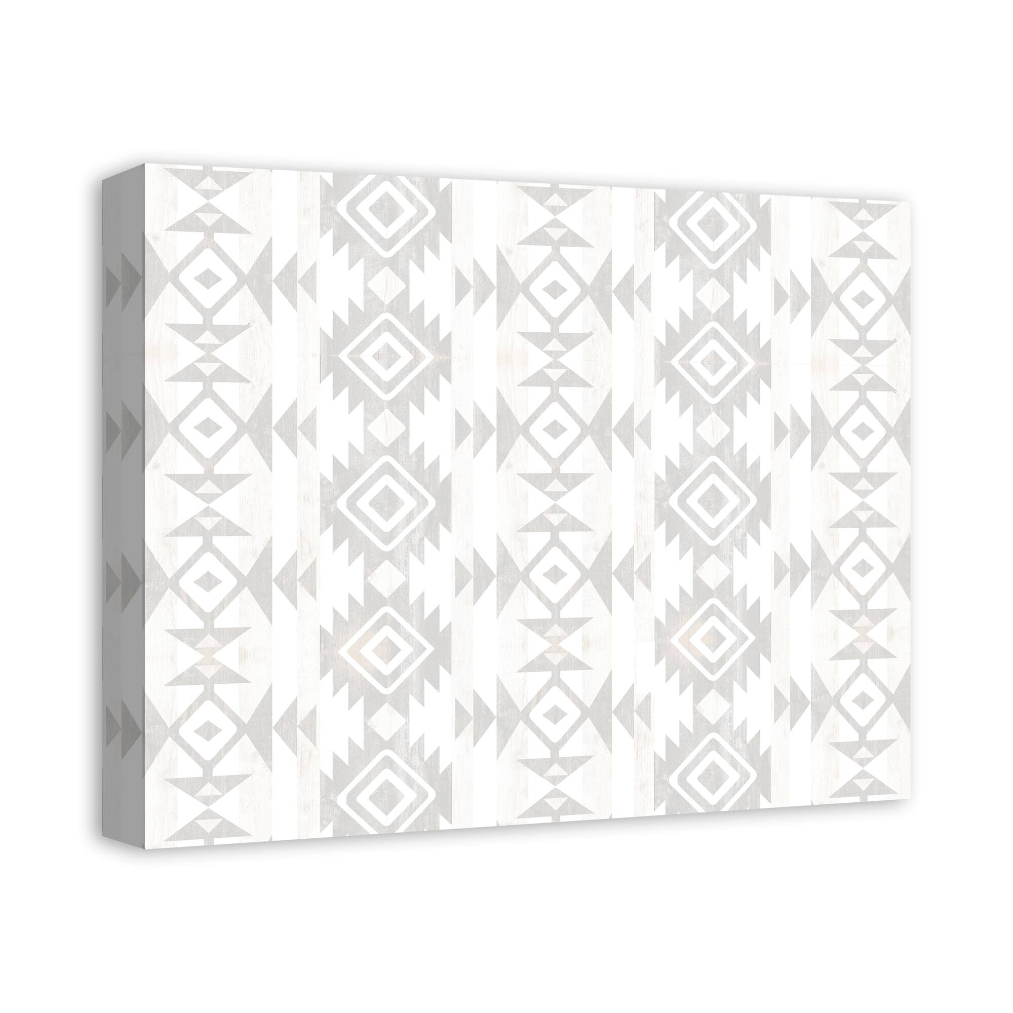 Neutral Southwest Pattern Canvas Wall Art