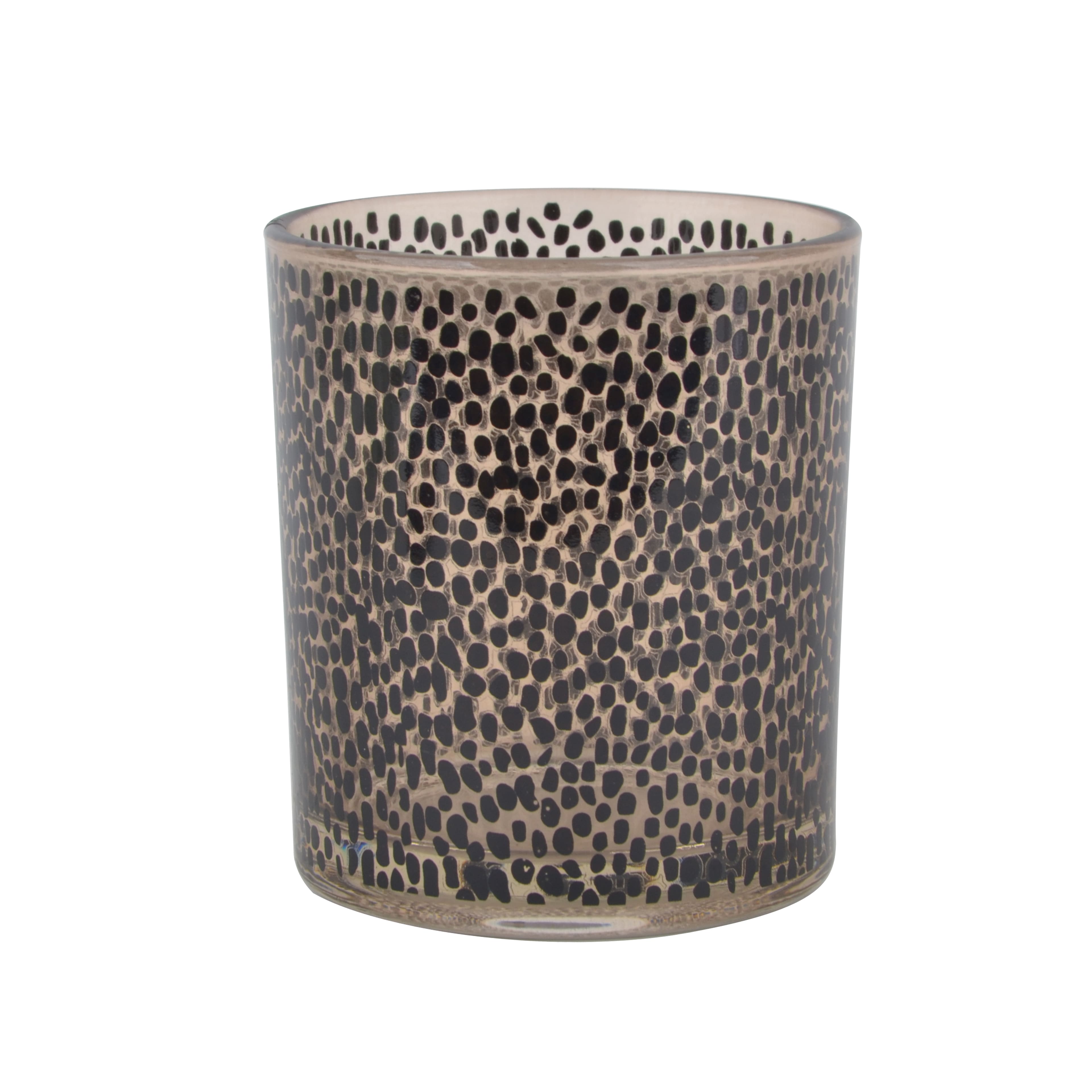 4&#x22; Cheetah Print Glass Tealight Candle Holder by Ashland&#xAE;