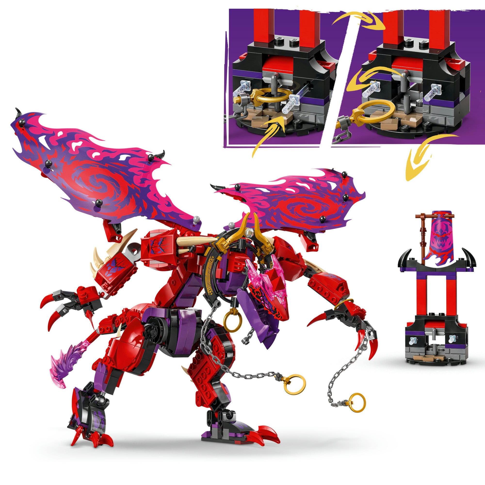 LEGO® NINJAGO® Thunderfang Dragon of Chaos Ninja Toy Set 71832