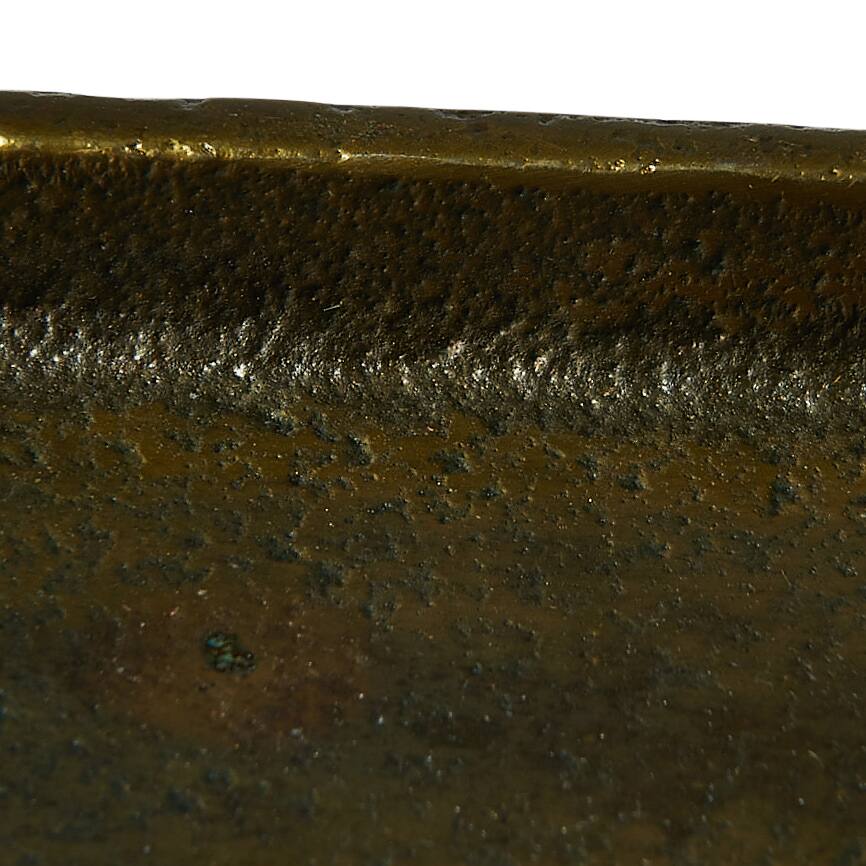 Hello Honey® 22" Antique Gold Finish Vintage Decorative Narrow Aluminum Tray