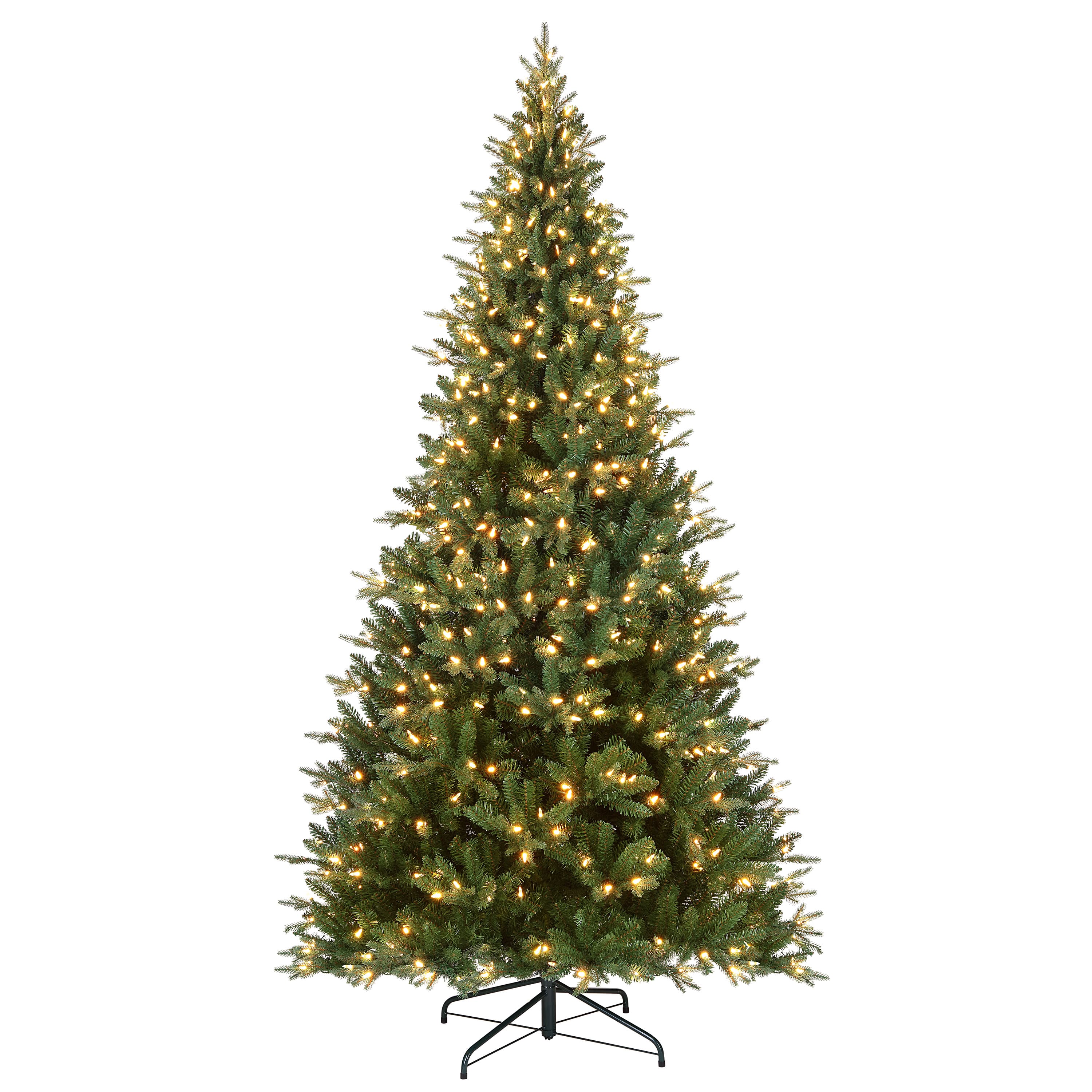 9ft. Pre-Lit Alexa Enabled Vermont Spruce Artificial Christmas Tree, Multicolor LED Lights