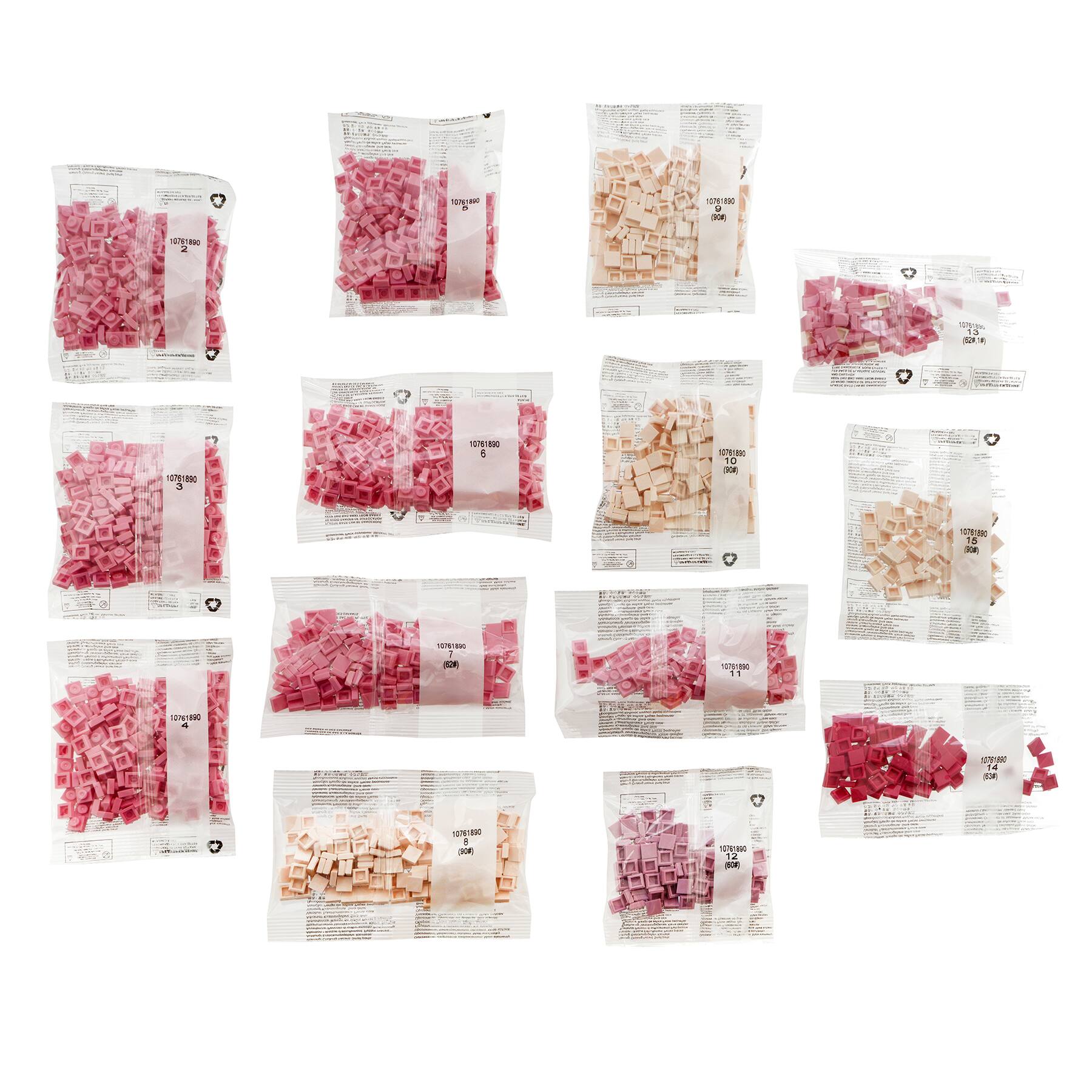 10&#x22; x 10&#x22; Gummy Bear Pixelated Brick Art Kit by Make Market&#xAE;