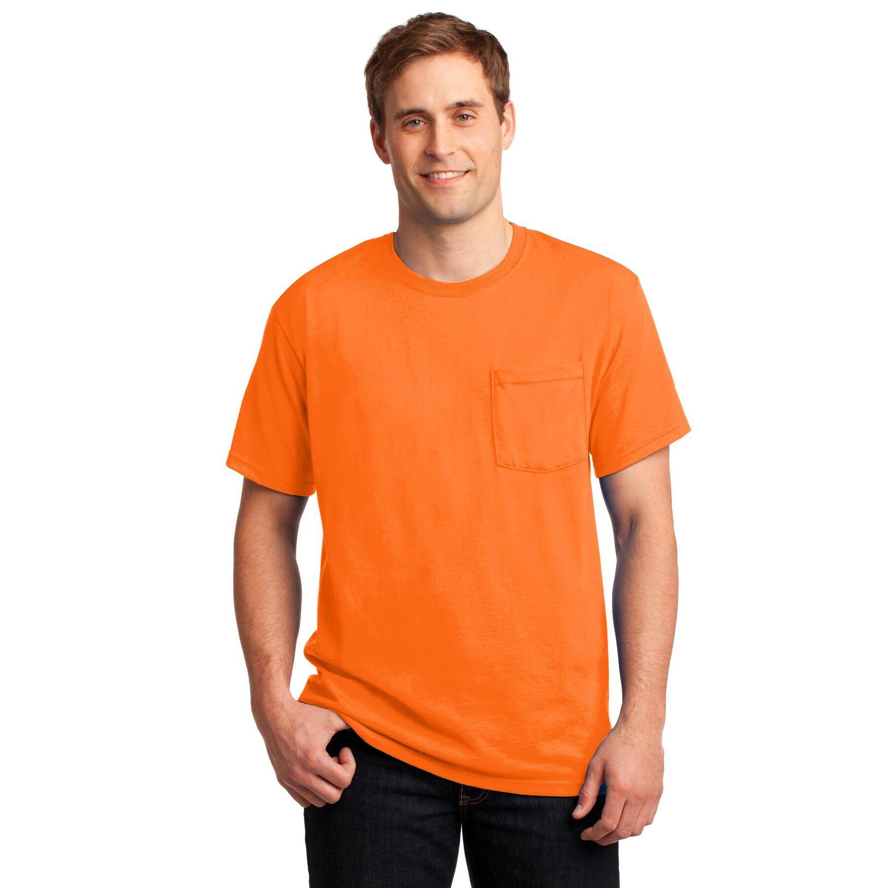 JERZEES® DRI-POWER® 50/50 Cotton/Poly Pocket T-Shirt
