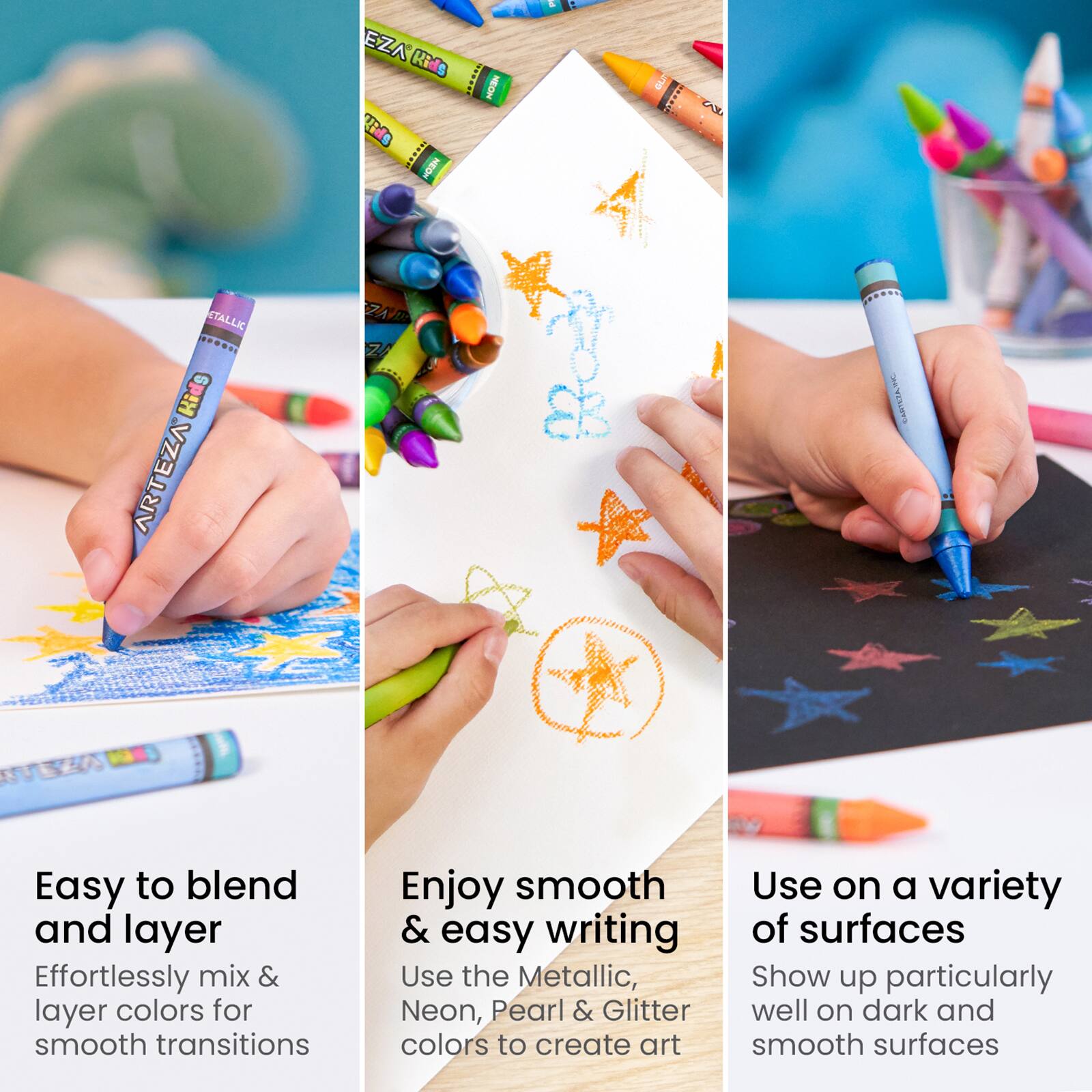 Arteza&#xAE; Kids Special Effects Crayon Set