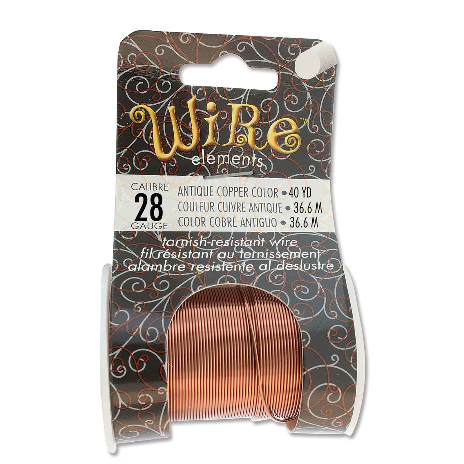 The Beadsmith® Wire™ Elements 28 Gauge Tarnish-Resistant Wire
