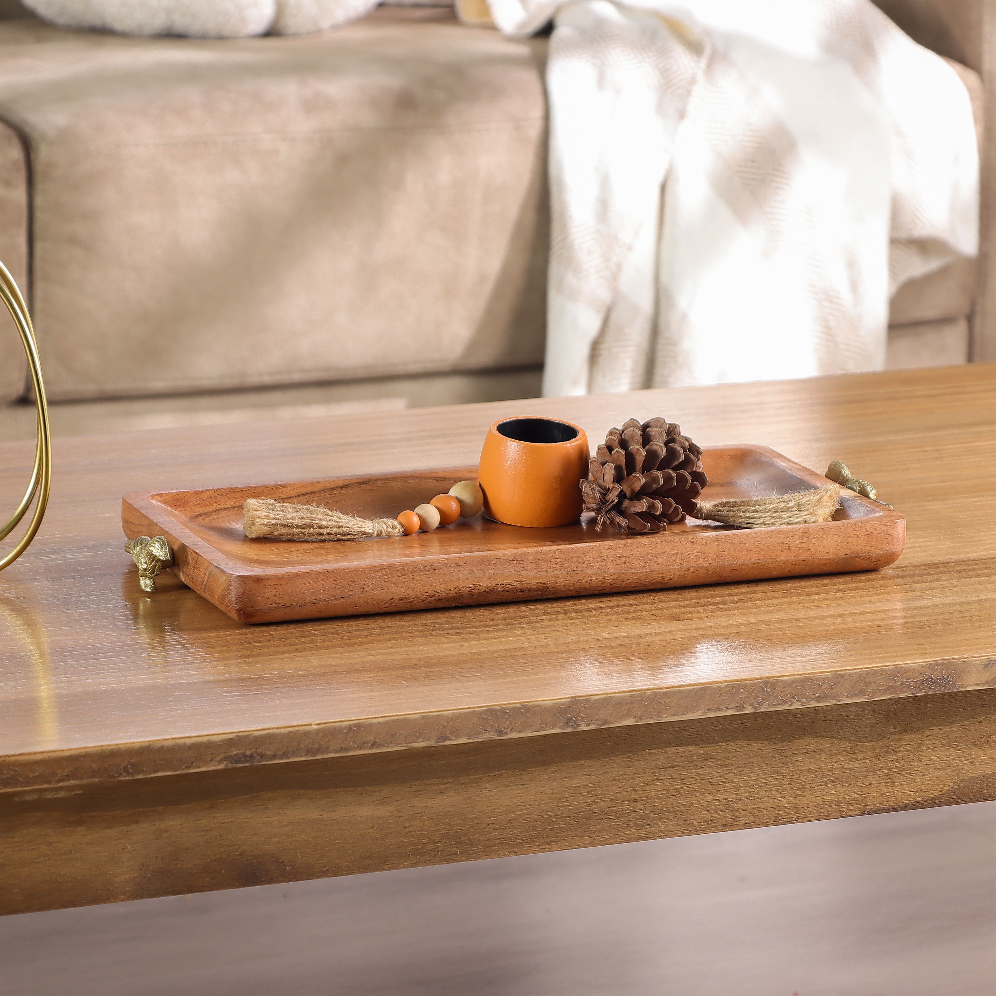15&#x22; Wood Tabletop Tray by Ashland&#xAE;