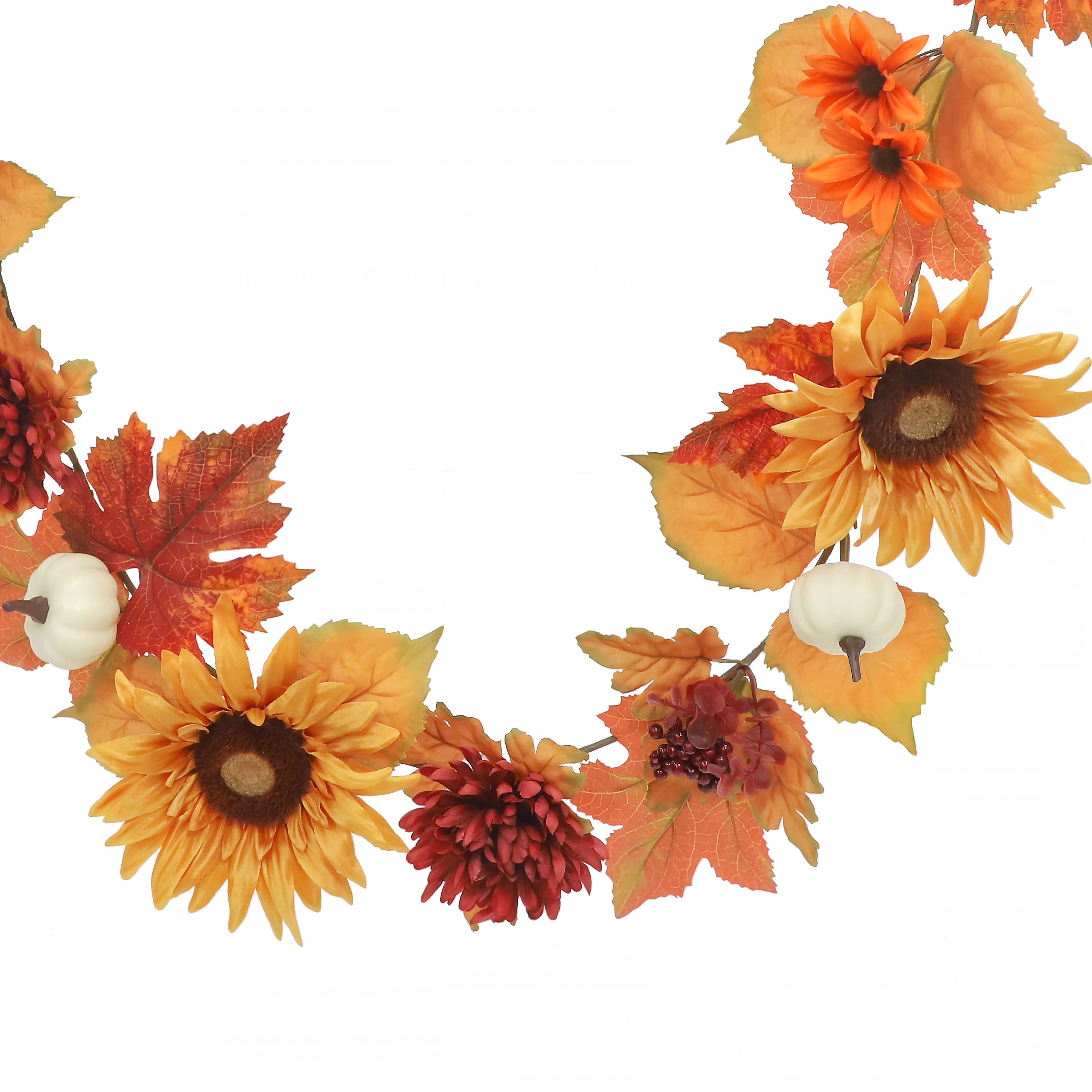 6ft. Orange Sunflower &#x26; Pumpkin Garland by Ashland&#xAE;