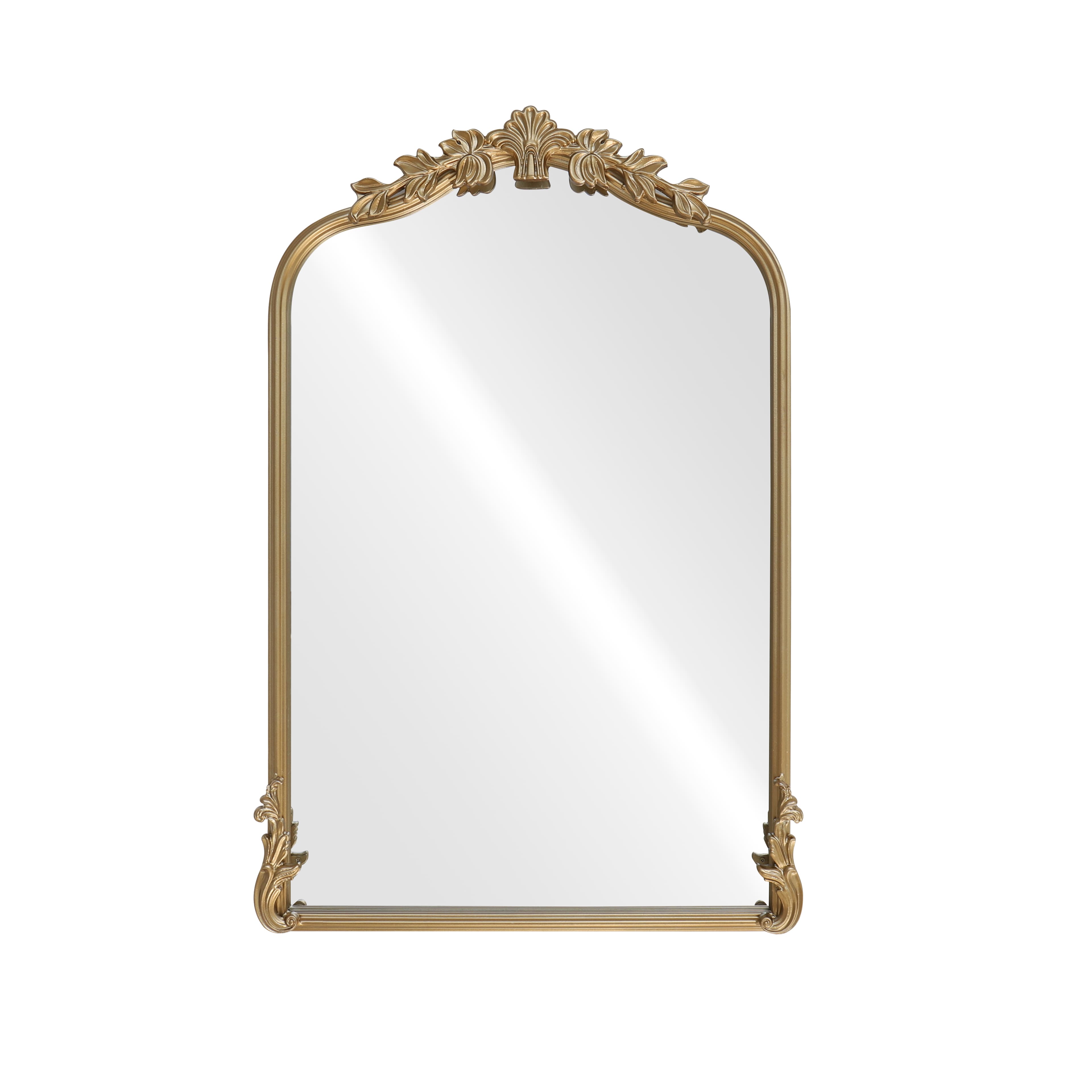 18" x 27" Ornate Arch Wall Mirror in Gold Metal Frame by Ashland®