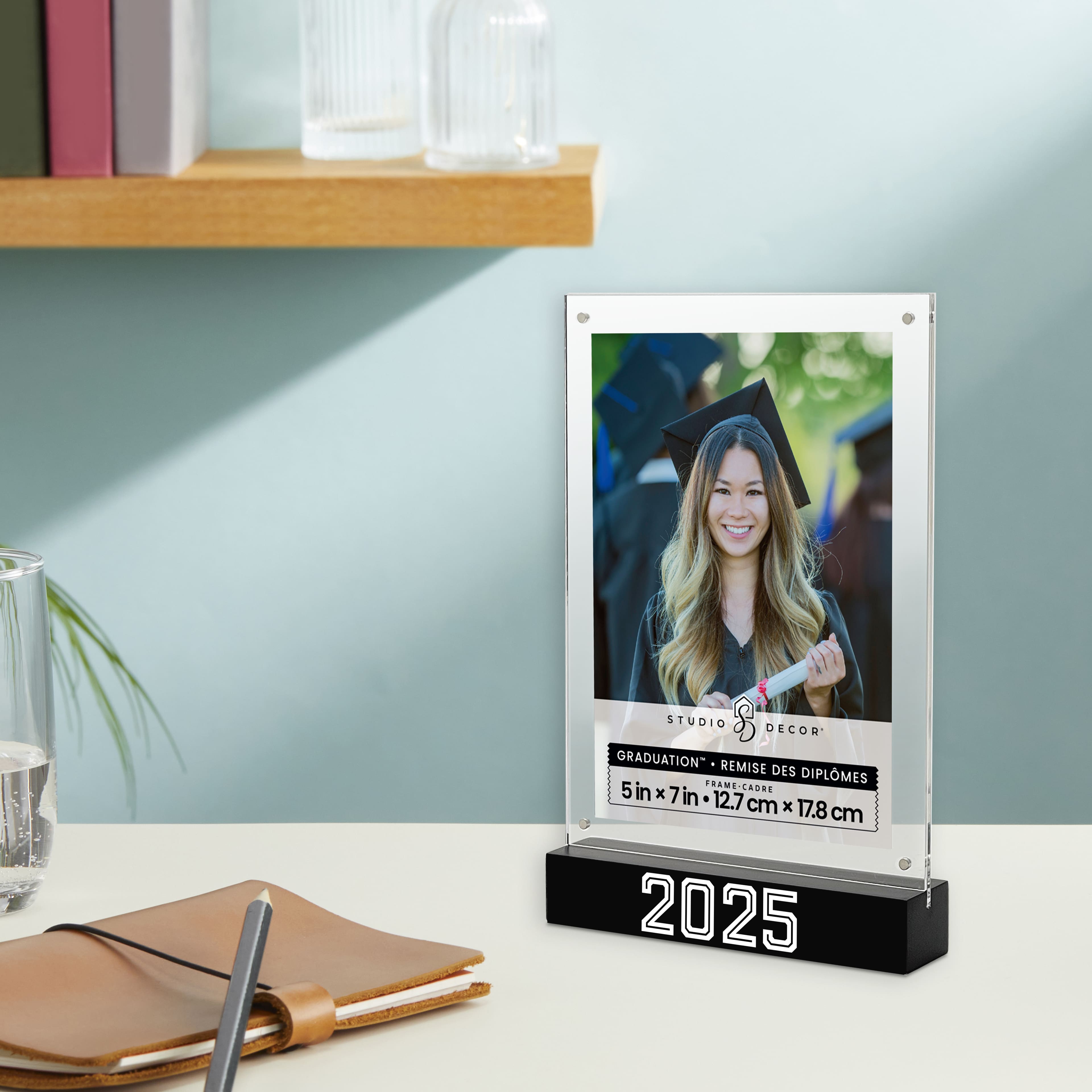 Graduation&#x2122; 5&#x22; x 7&#x22; Acrylic 2025 Tabletop Float Frame by Studio D&#xE9;cor&#xAE;