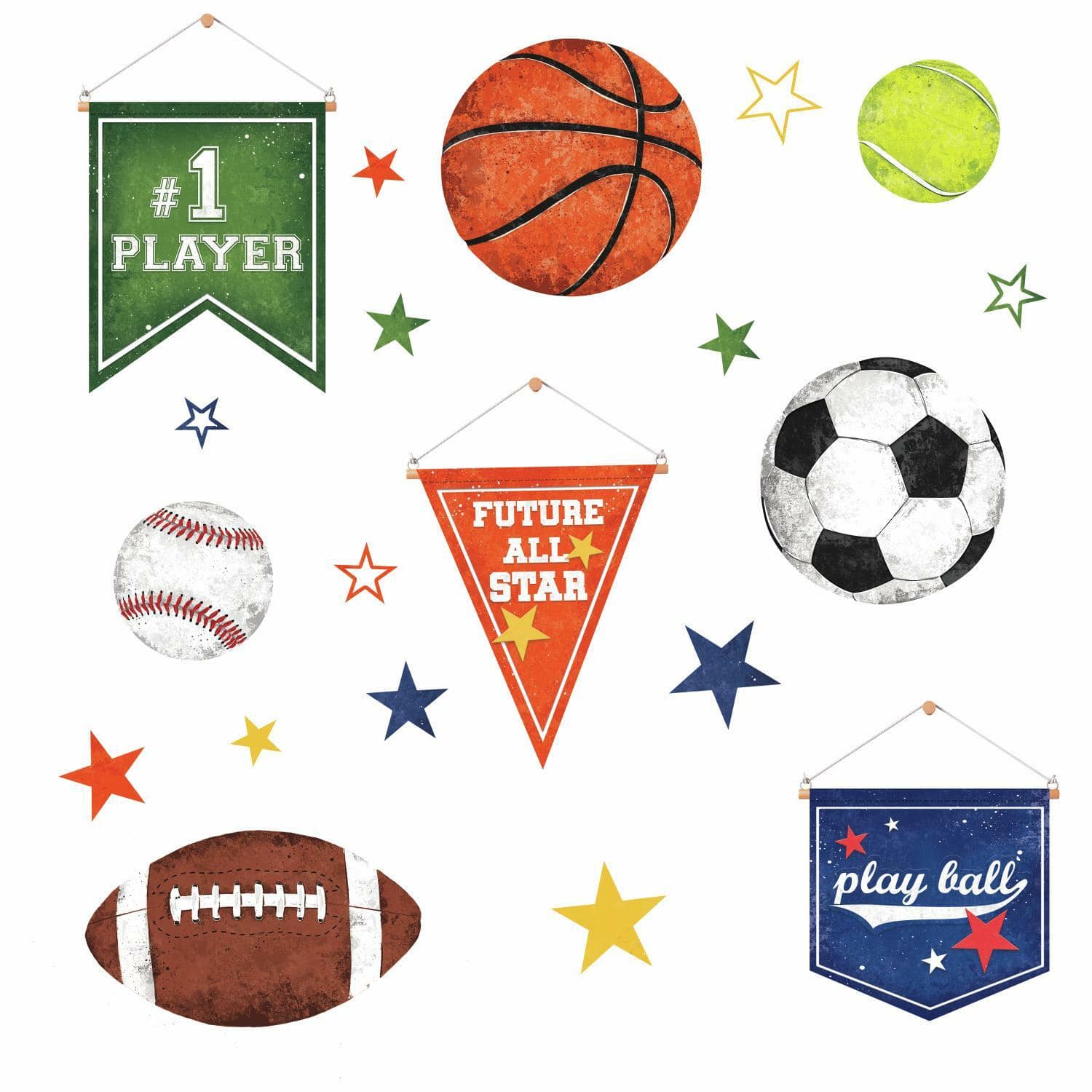 Roommates Sports Balls Peel And Stick Wall Decals Michaels