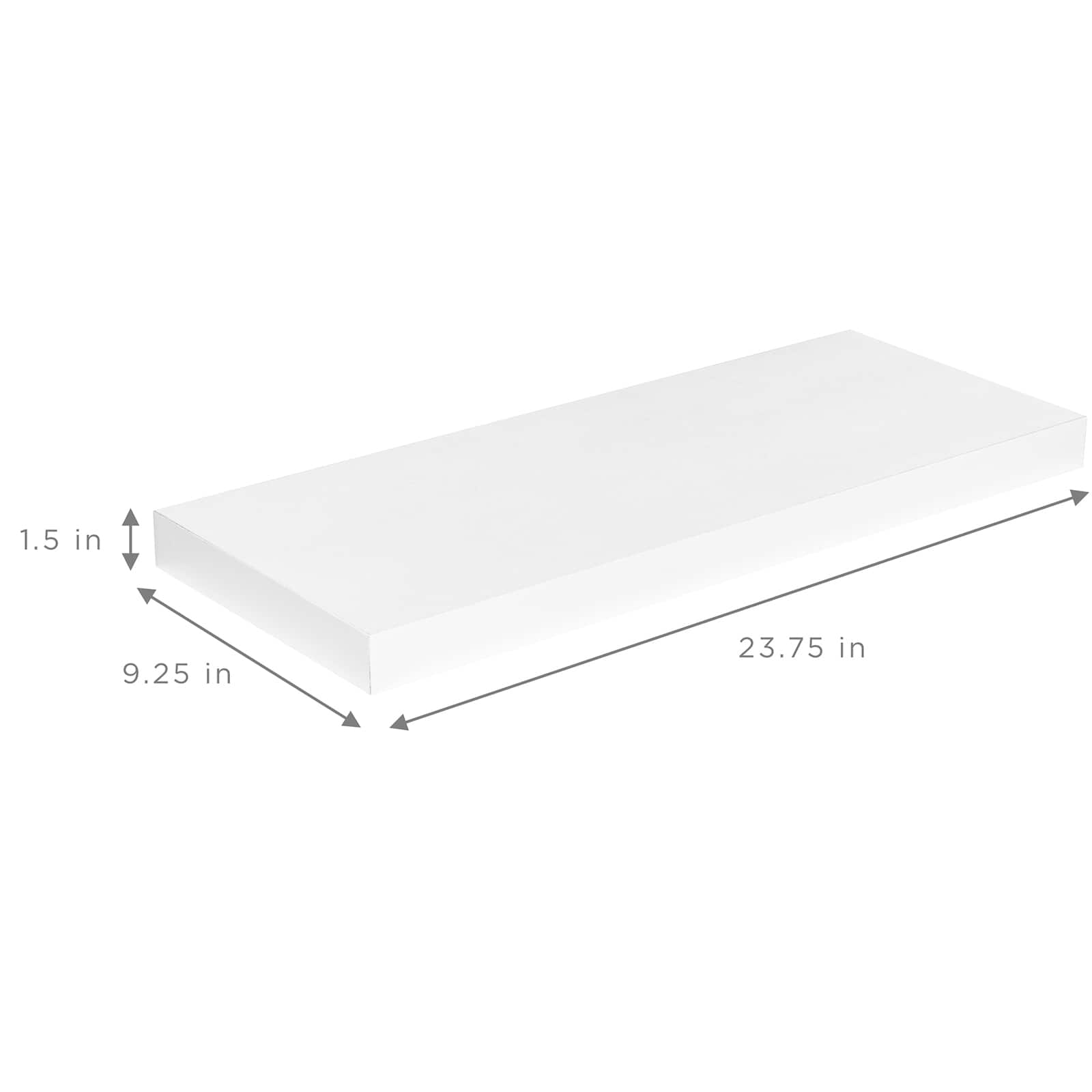 Sorbus 23.7" Extra Long Decorative Floating Shelves, 2ct.