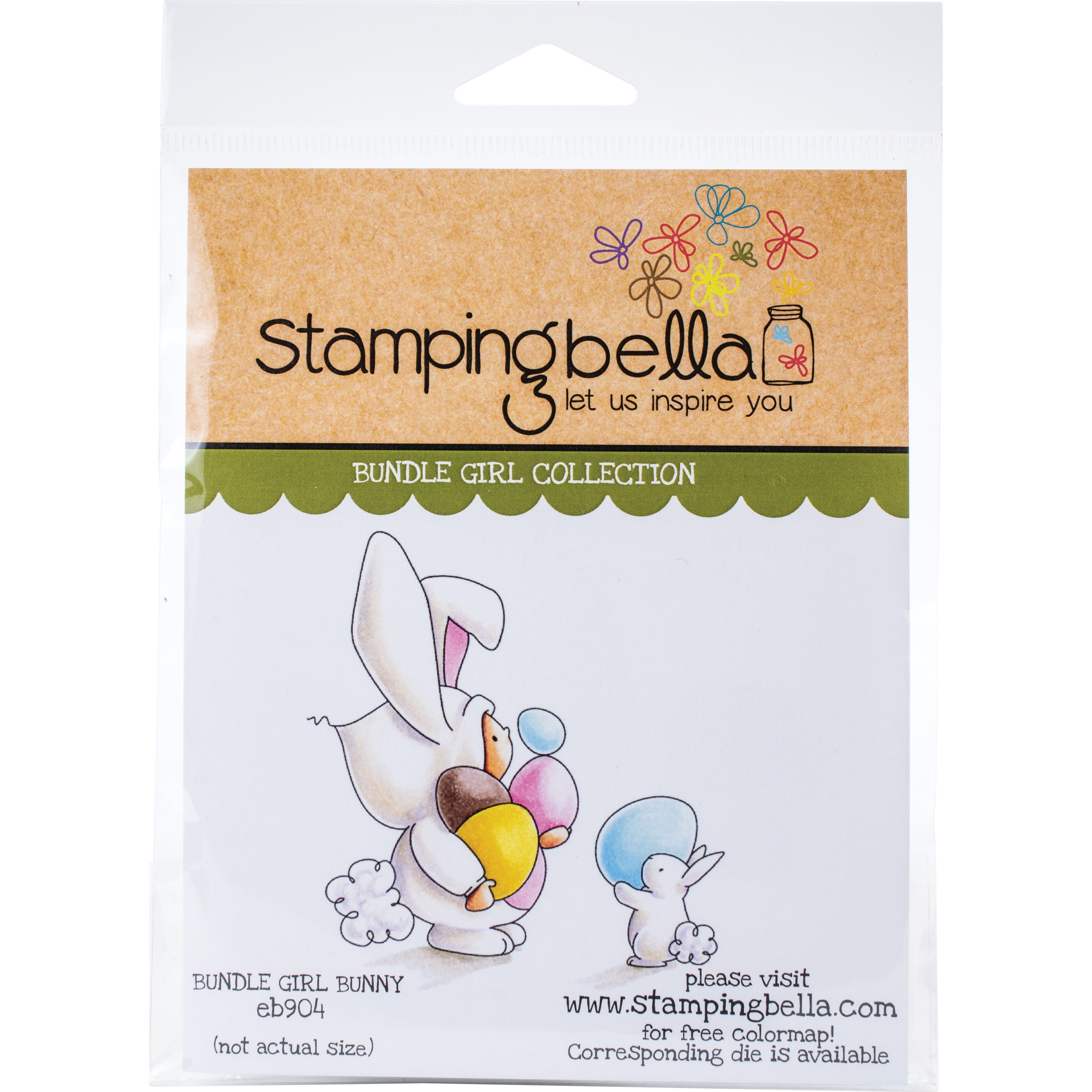 Stamping Bella Bundle Girl Bunny Cling Stamps