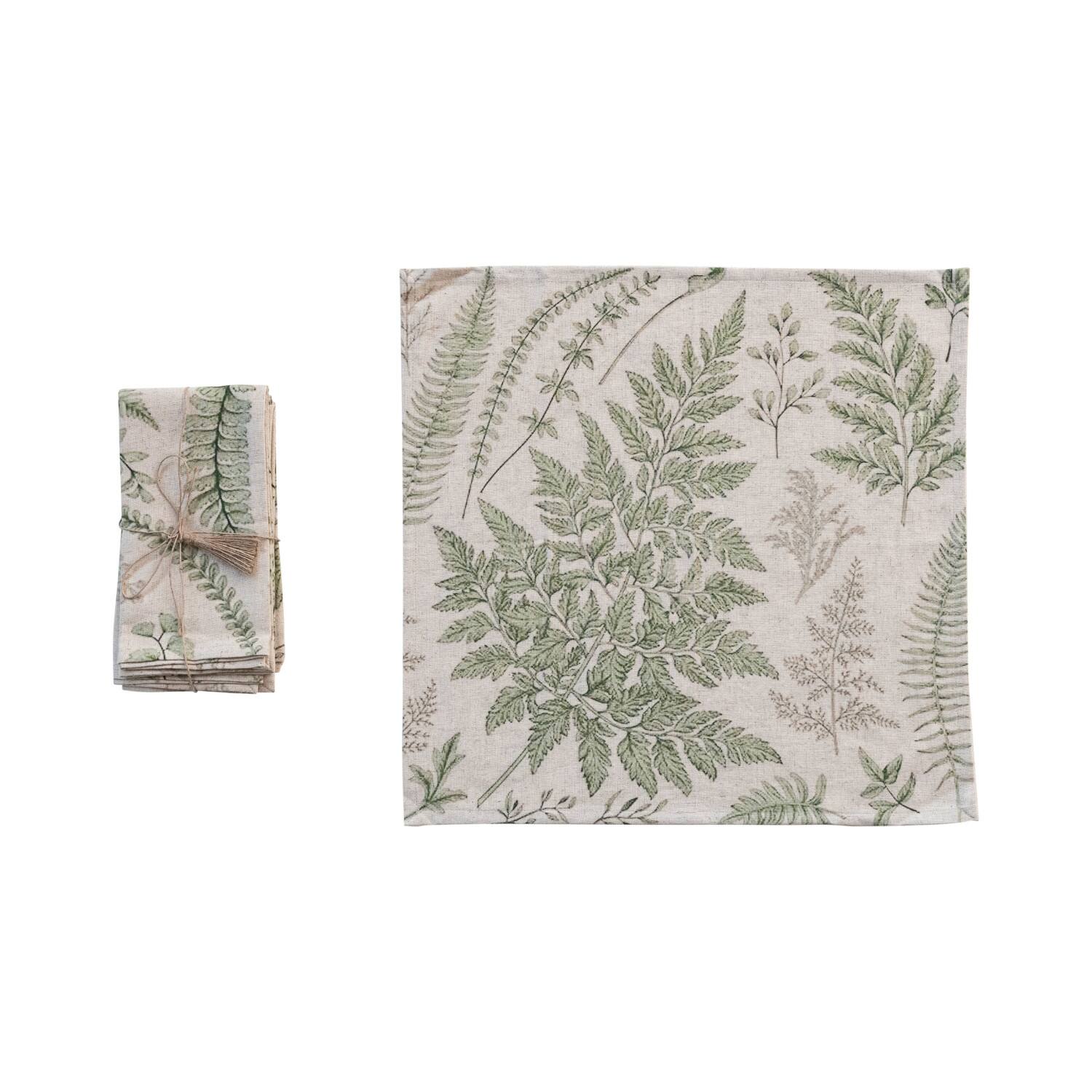 Hello Honey® Botanical Cotton Square Napkins, 4ct.
