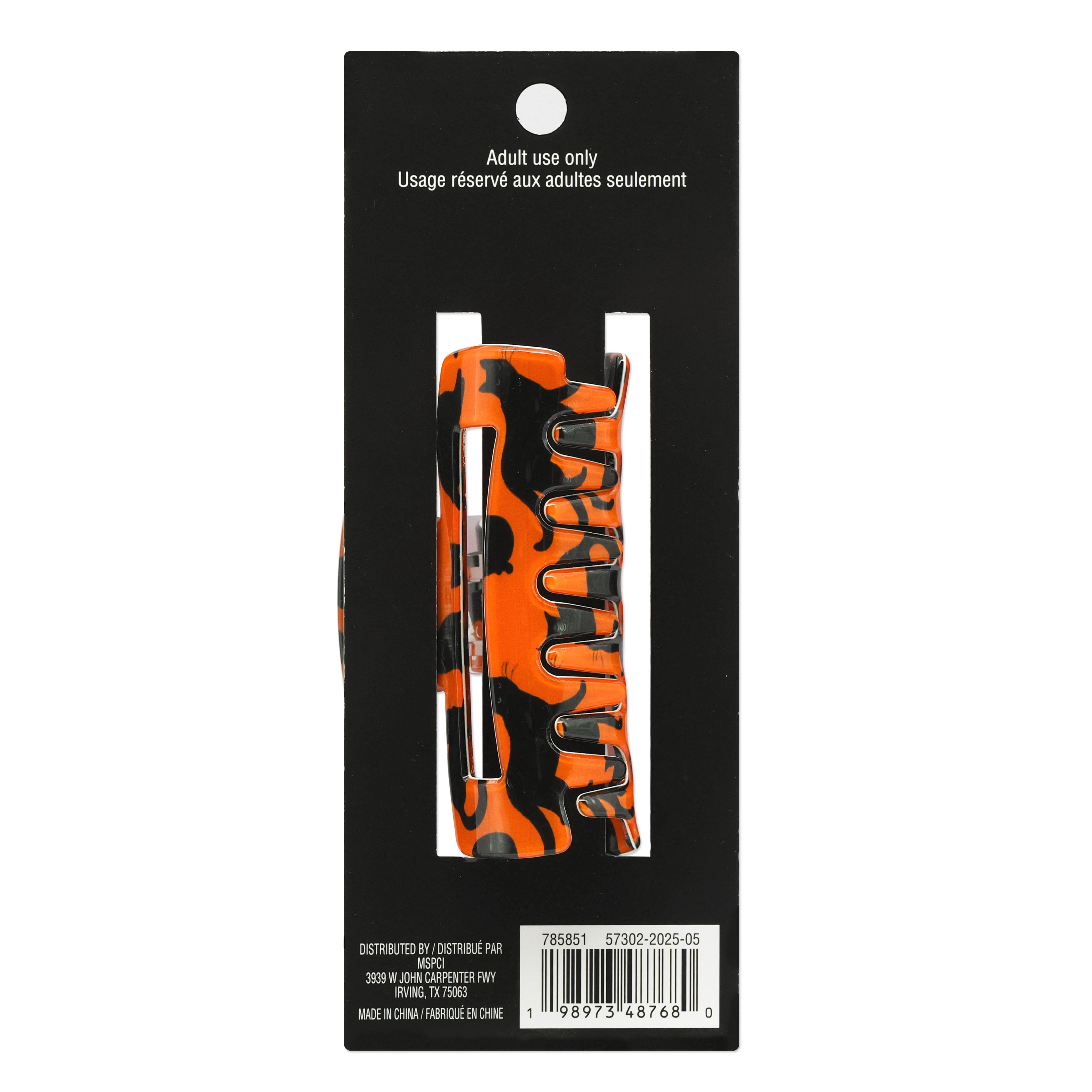 Orange &#x26; Black Cat Claw Clip by Celebrate It&#x2122;