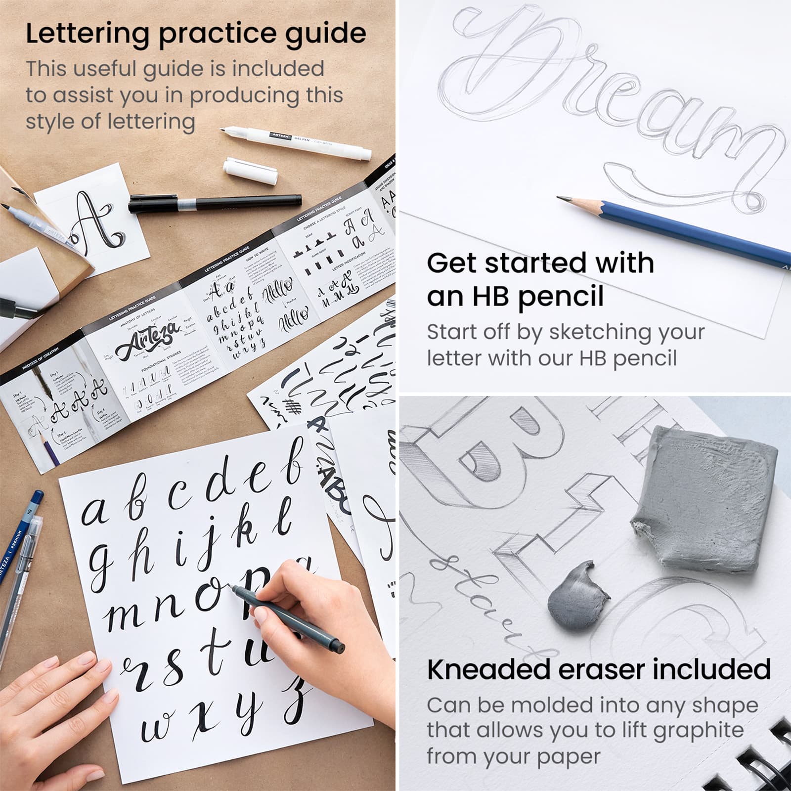 Arteza&#xAE; 12-Piece Beginner Hand Lettering Set