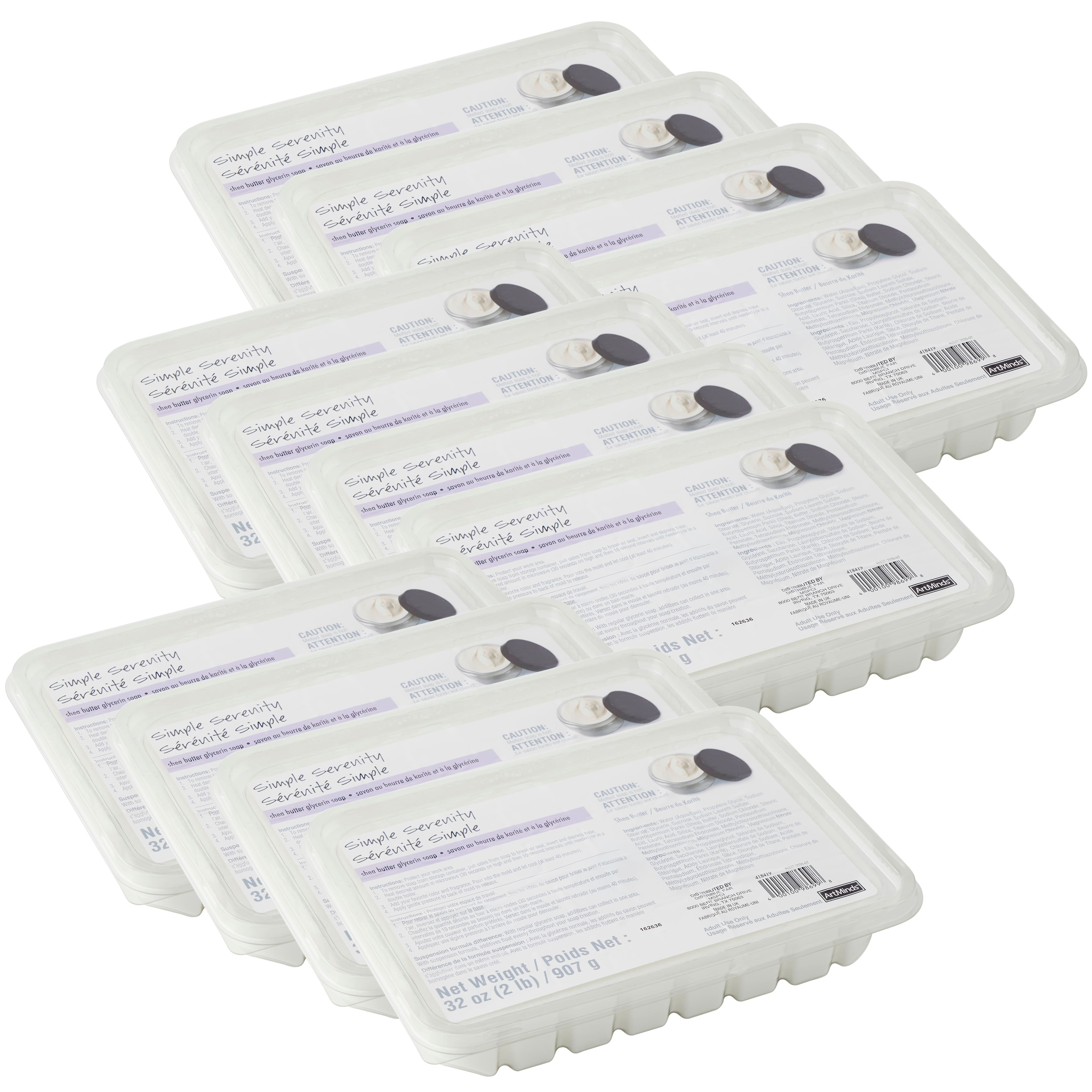 12 Pack: Soap Making Shea Butter Soap by Make Market®