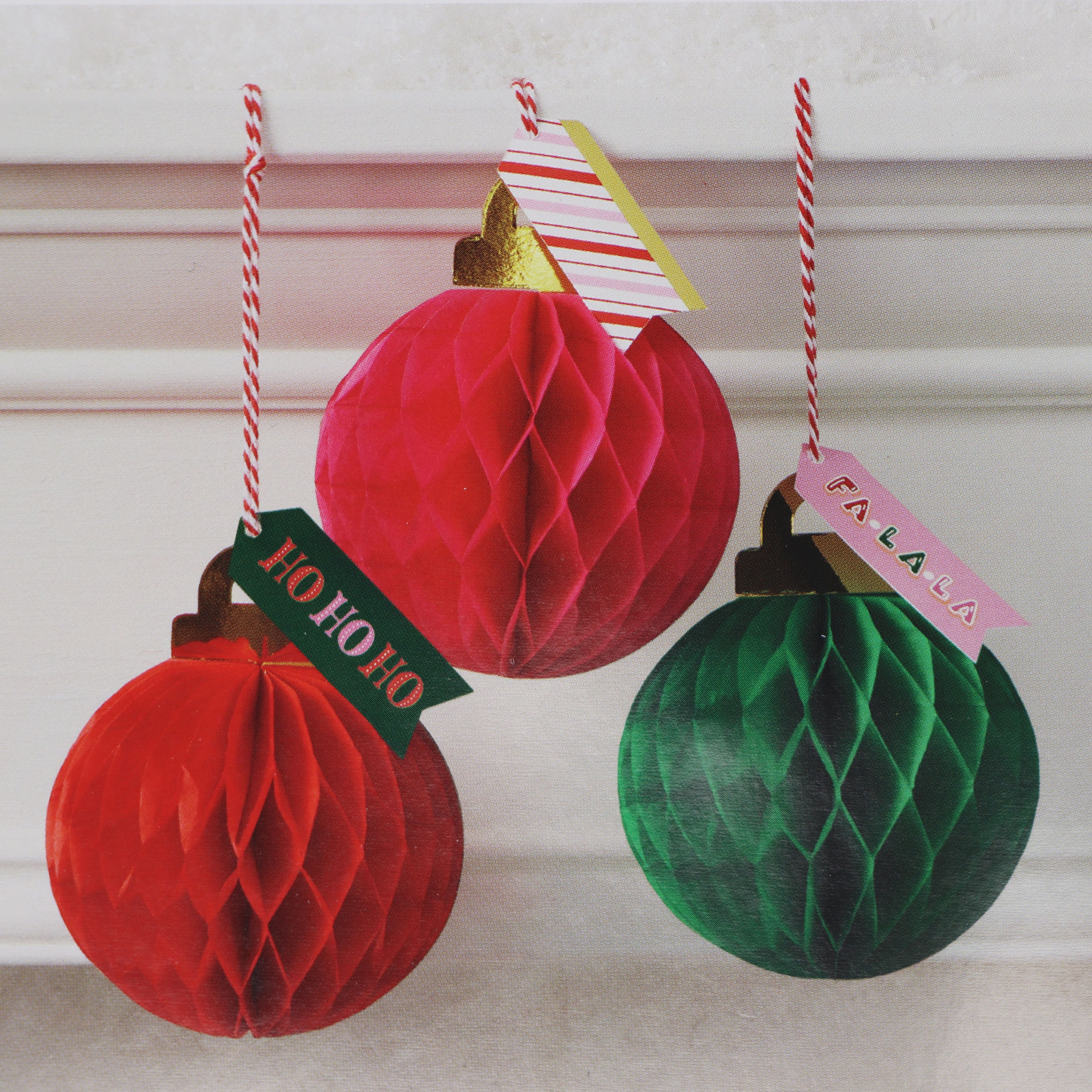 5&#x22; Honeycomb Ball Ornament Set by Celebrate It&#x2122;