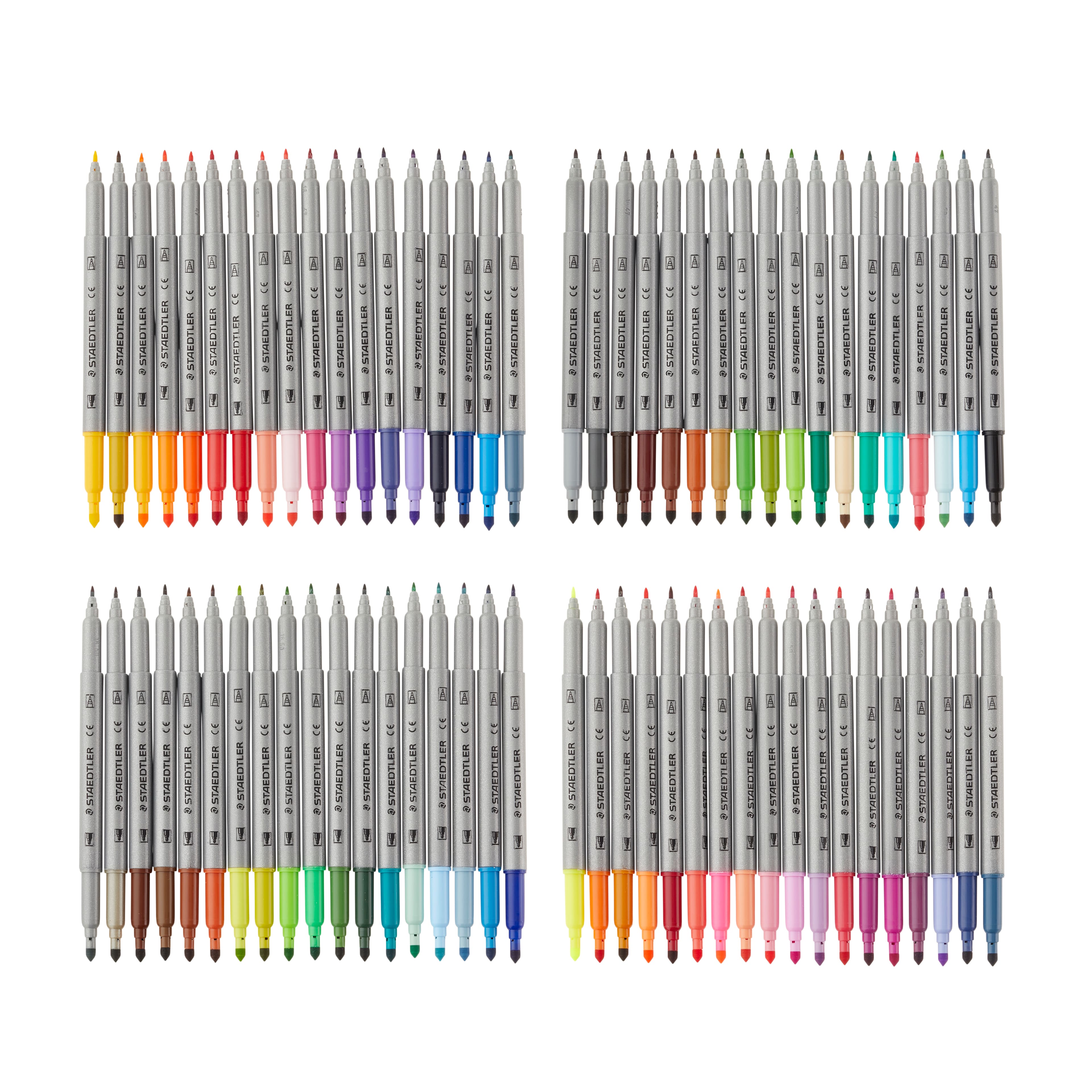 4 Packs: 72 ct. (288 total) Staedtler® Duo Fiber-Tip Pens