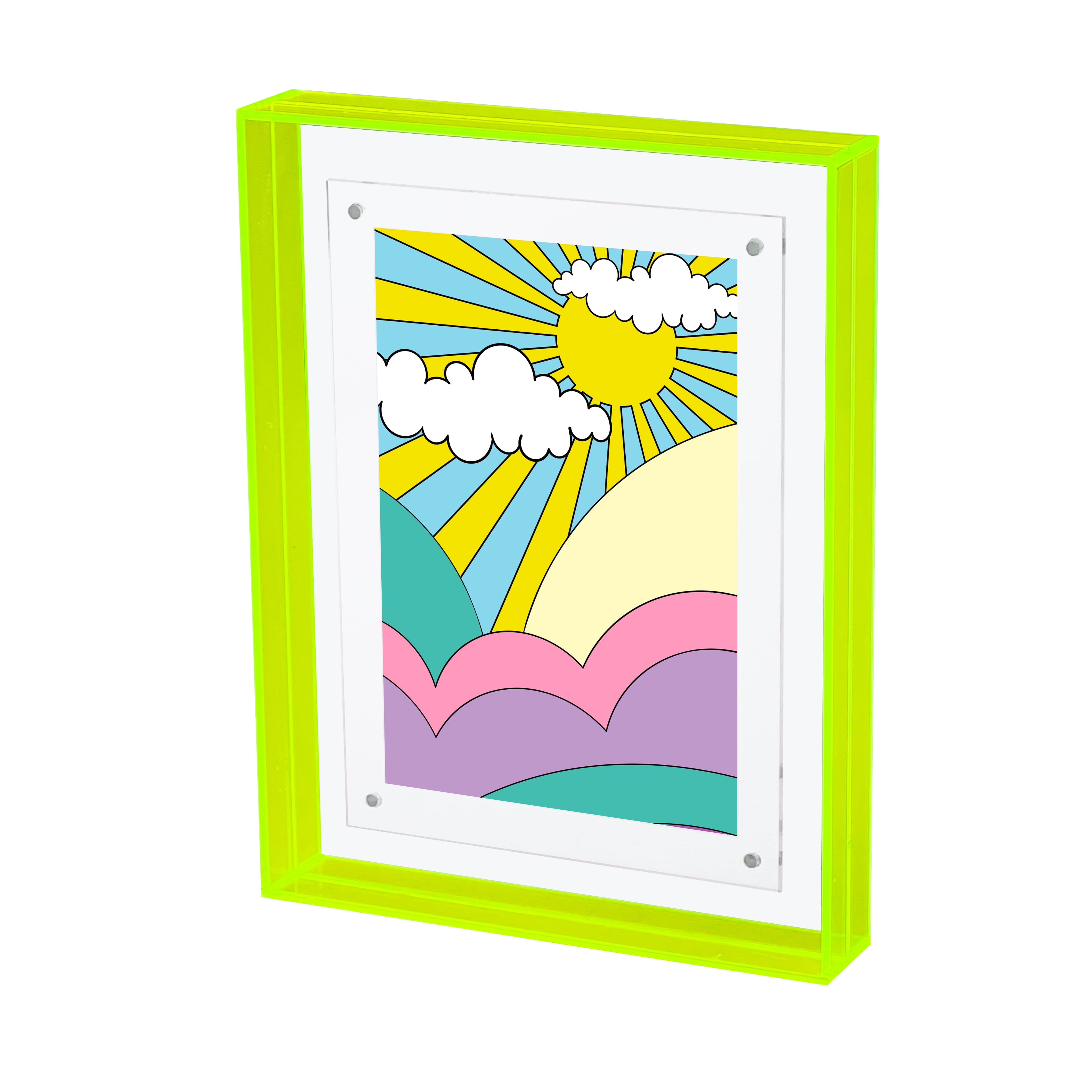 4&#x22; x 6&#x22; Retro Acrylic Tabletop Float Frame by Studio D&#xE9;cor&#xAE;